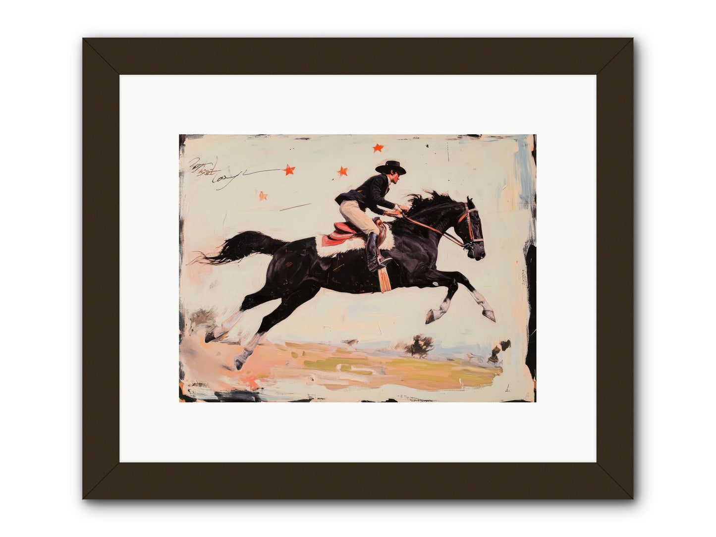 Diablo -- Framed Print - Black 12x9