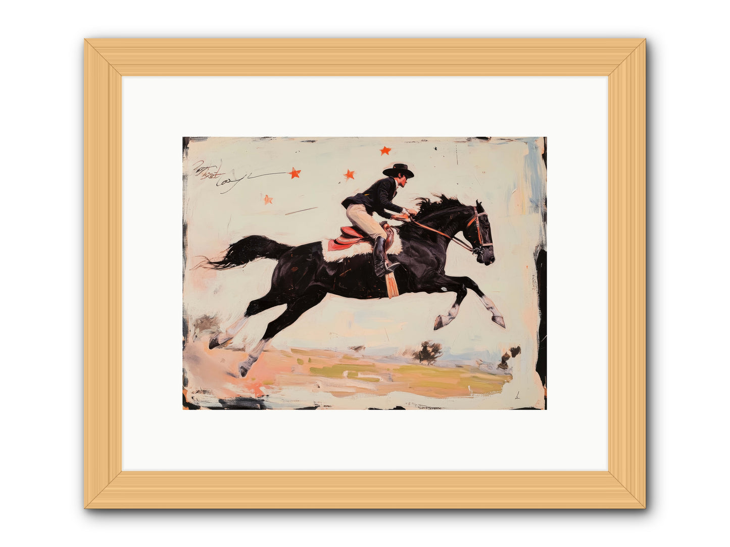 Diablo -- Framed Print - Natural 12x9