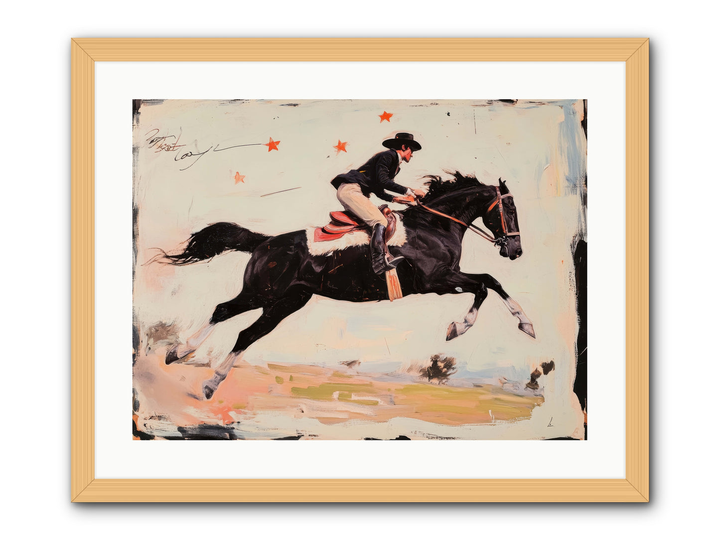 Diablo -- Framed Print - Natural 24x18