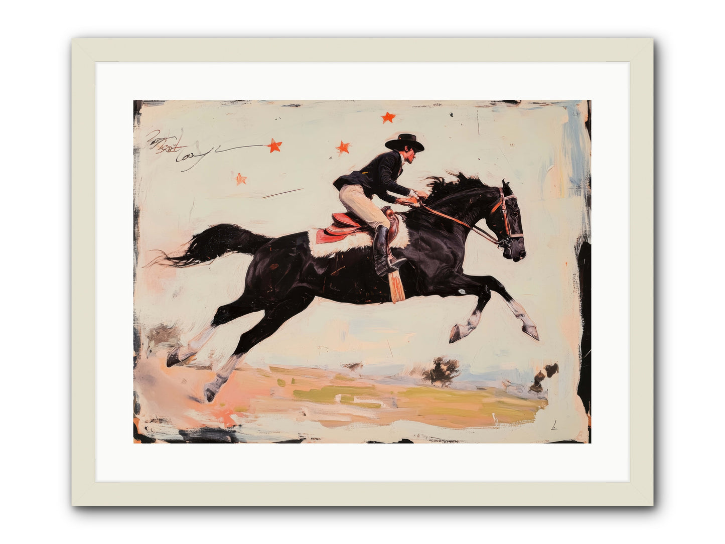 Diablo -- Framed Print - White 24x18