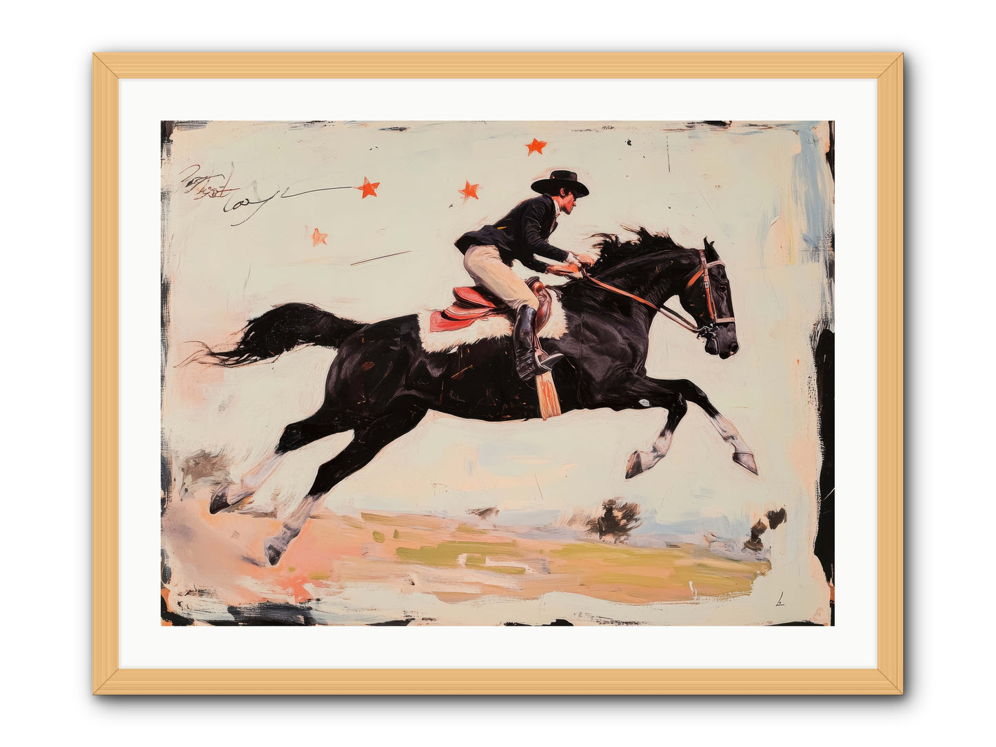 Diablo -- Framed Print - Natural 32x24