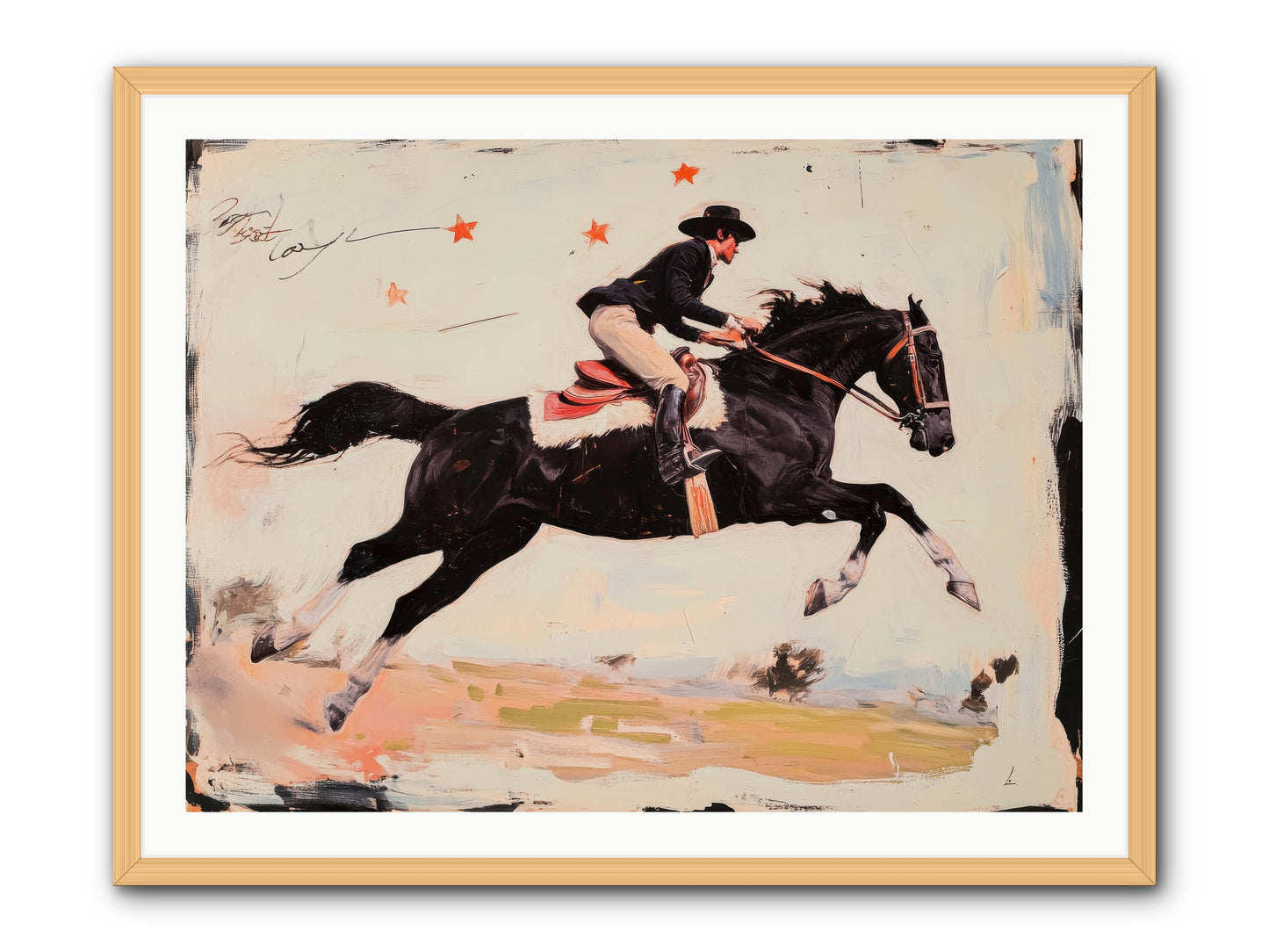 Diablo -- Framed Print - Natural 40x30