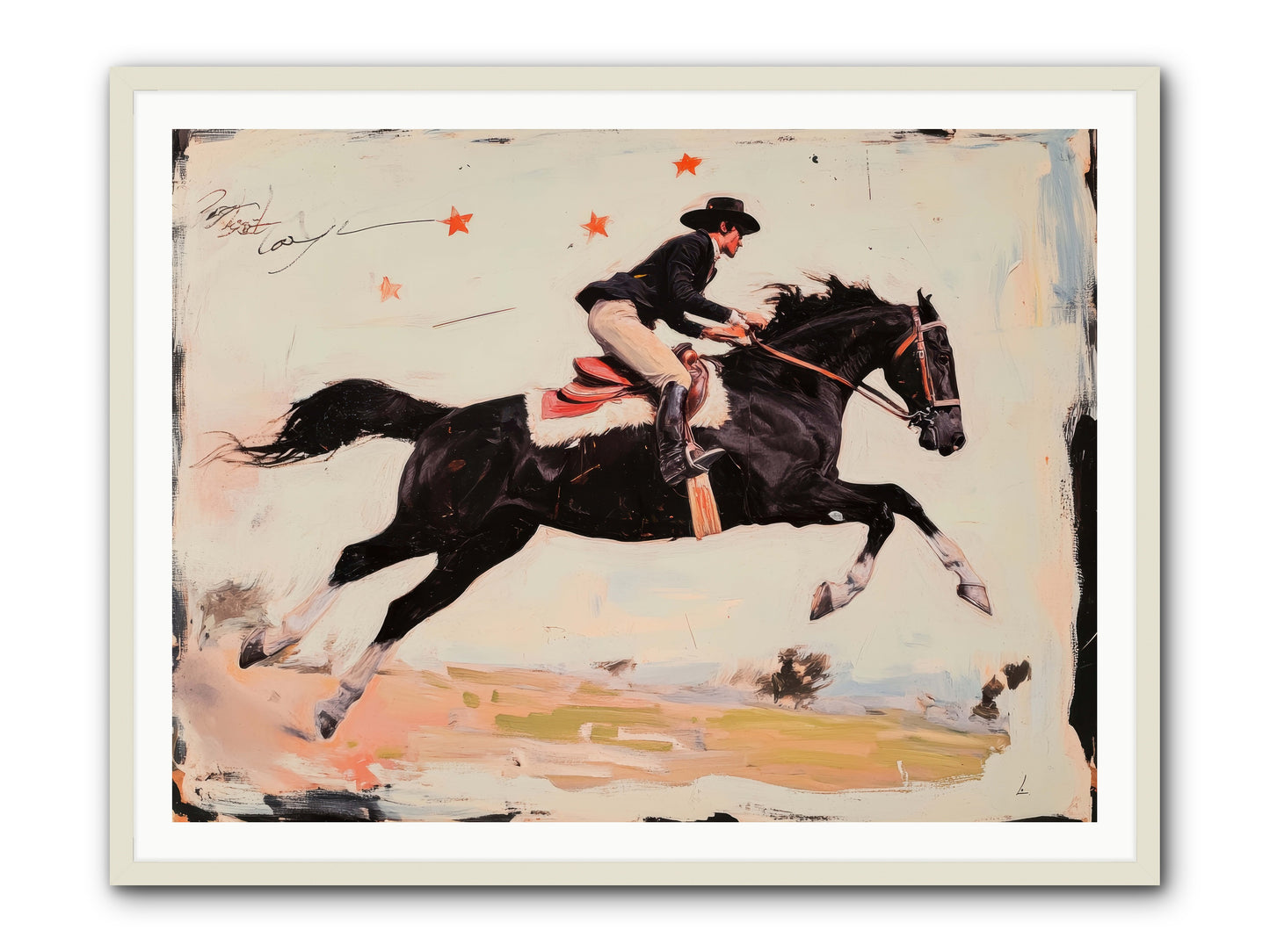Diablo -- Framed Print - White 48x36