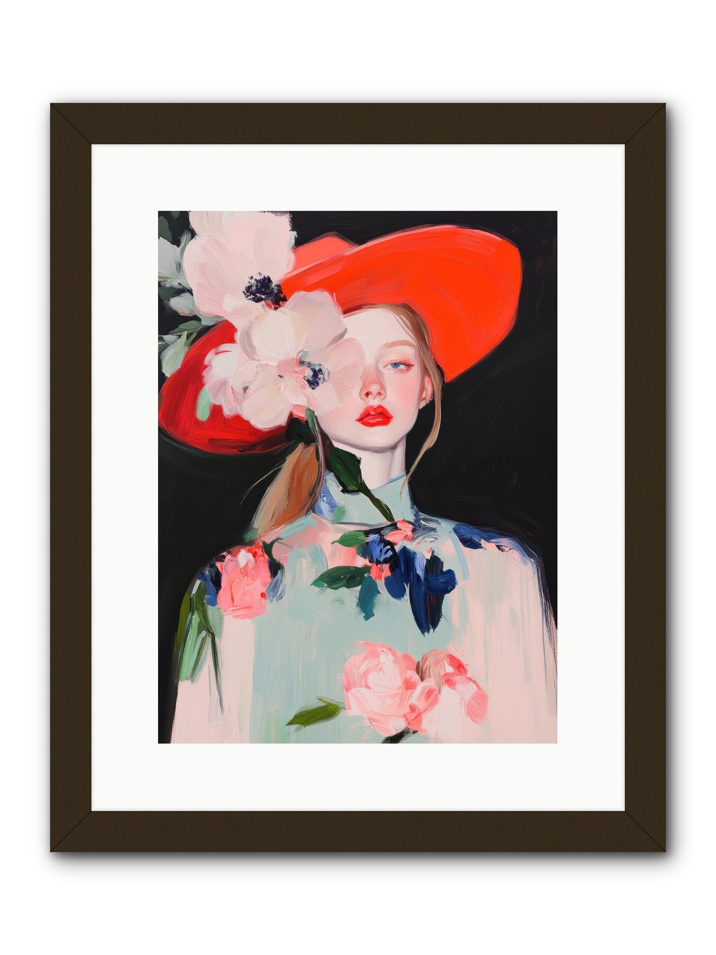 Diamond Dust Trail -- Framed Print - Black 12x16