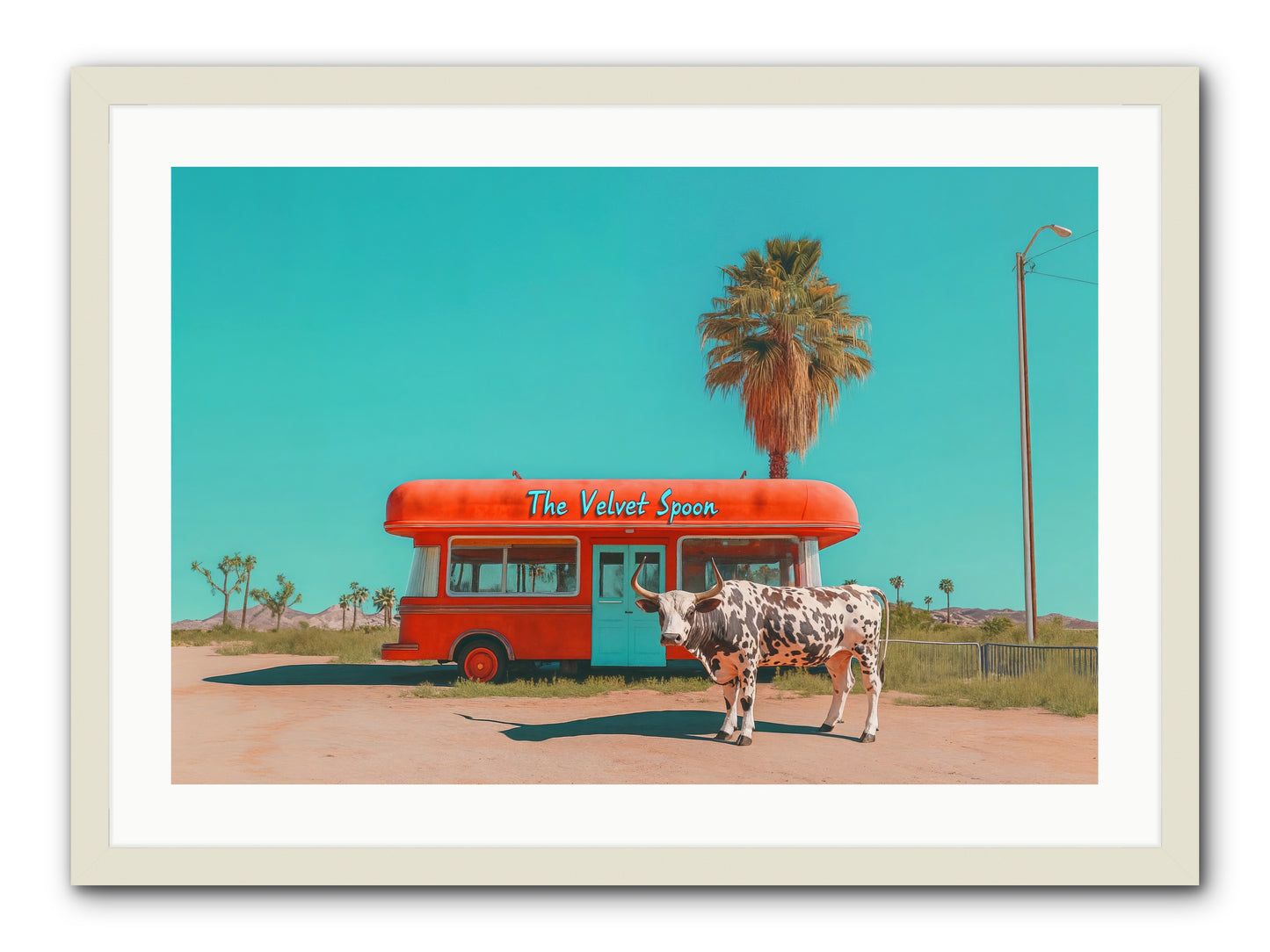 Diary Of Detours -- Framed Print - White 30x20