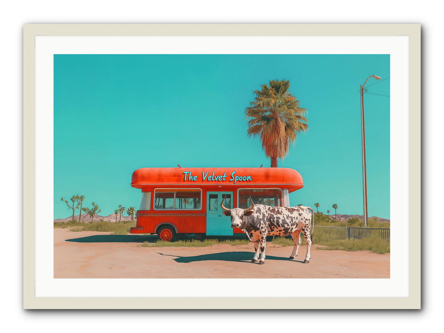 Diary Of Detours -- Framed Print - White 36x24