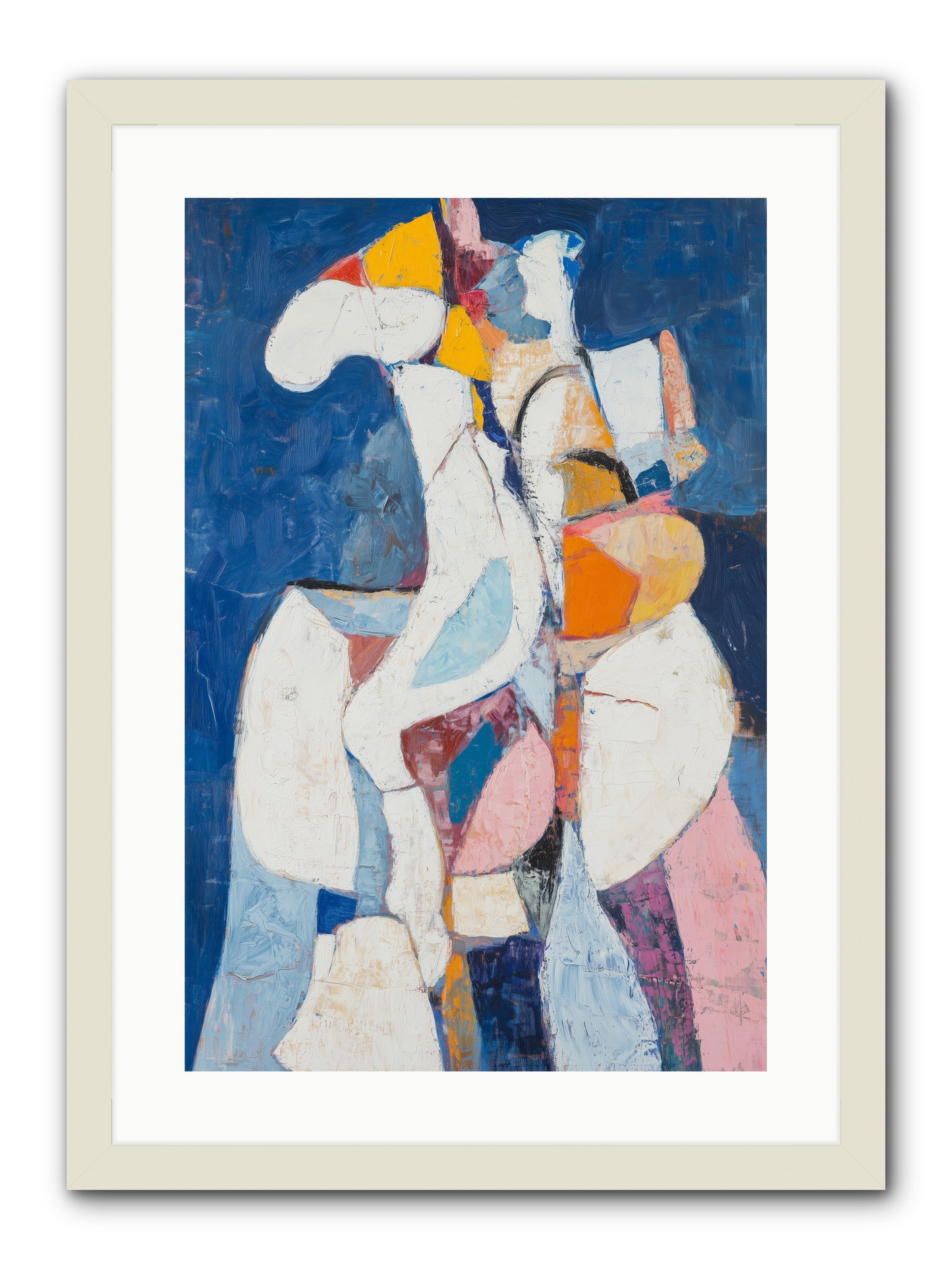 Dilemma -- Framed Print - White 16x24