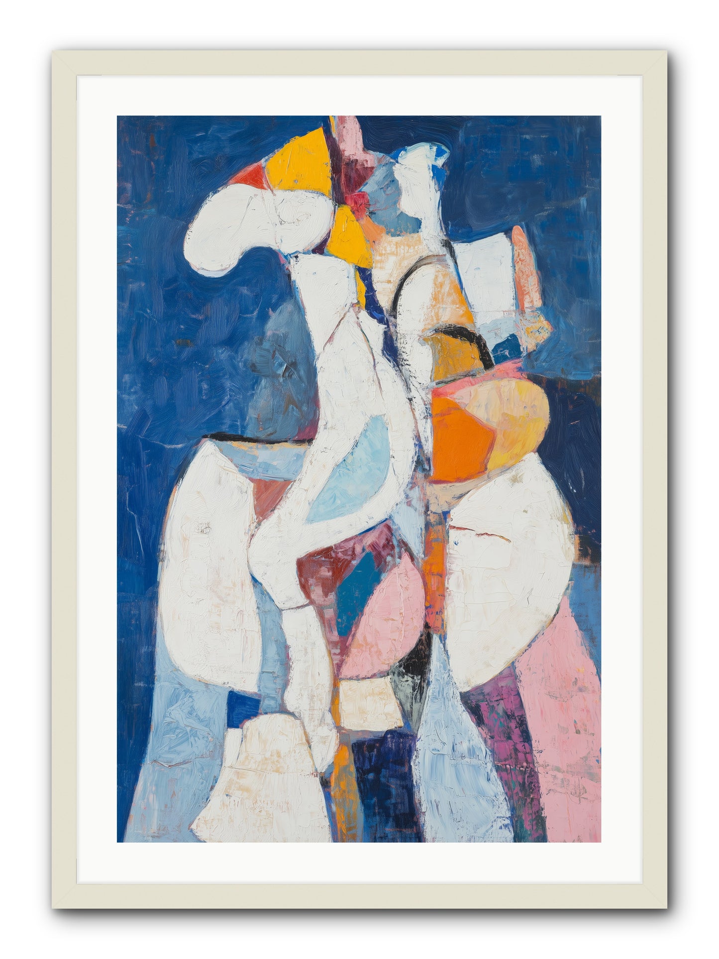 Dilemma -- Framed Print - White 24x36