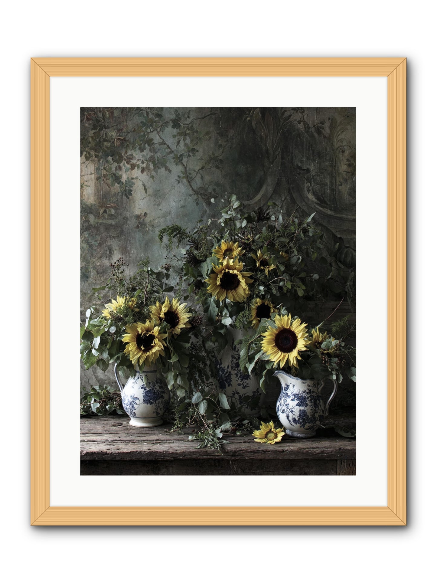Dimanche -- Framed Print - Natural 18x24