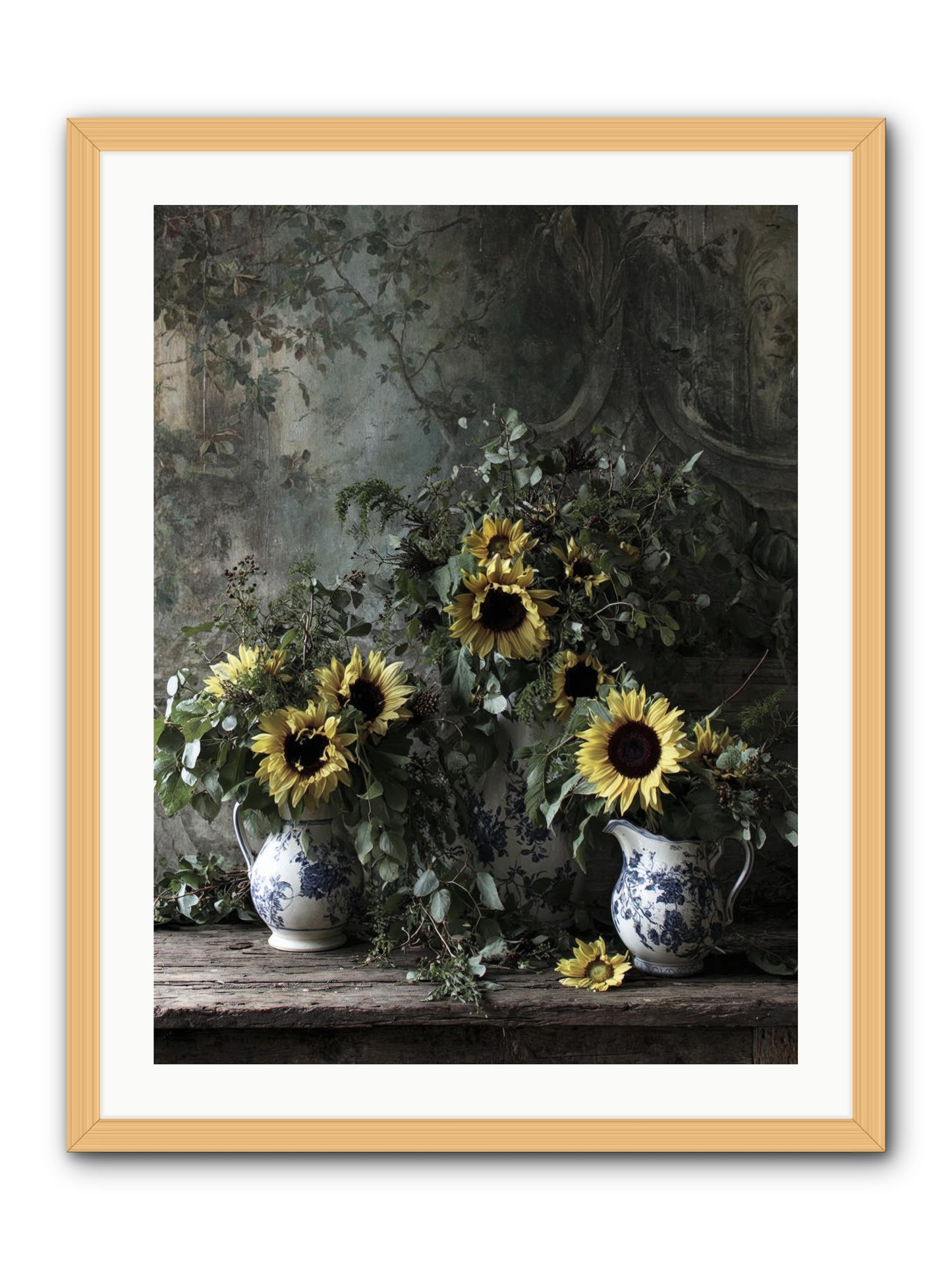 Dimanche -- Framed Print - Natural 24x32