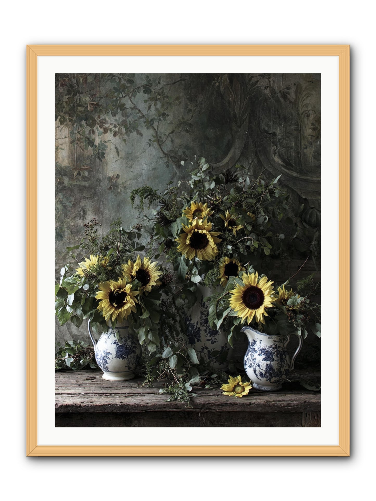 Dimanche -- Framed Print - Natural 30x40