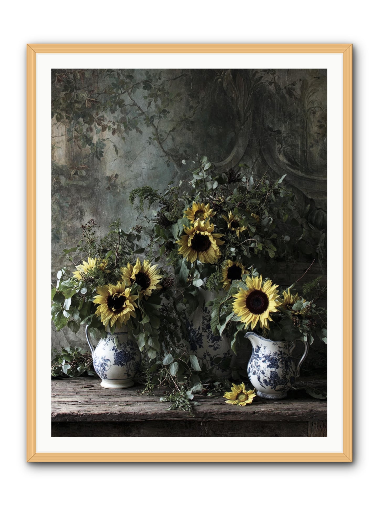 Dimanche -- Framed Print - Natural 36x48