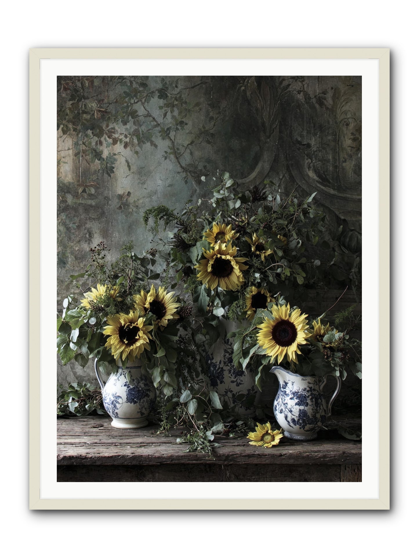 Dimanche -- Framed Print - White 36x48