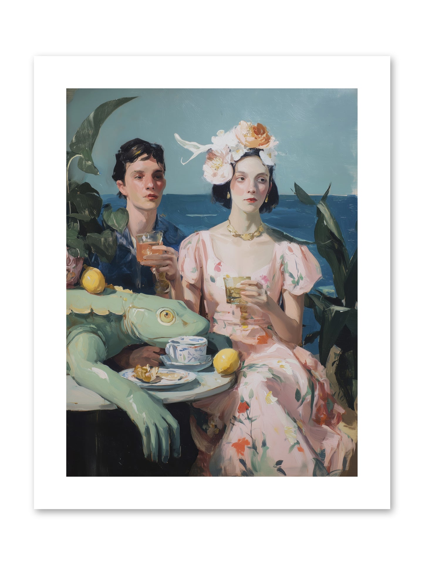 Dinner Party Plot Twist -- Paper Print 9x12