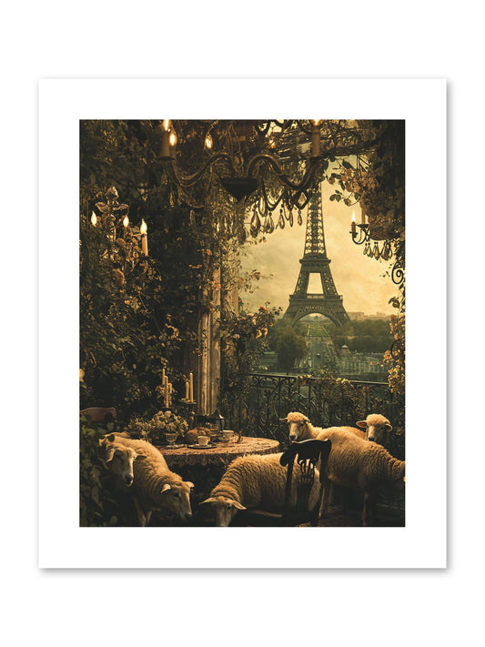 Dinner With A View -- Paper Print 8x10