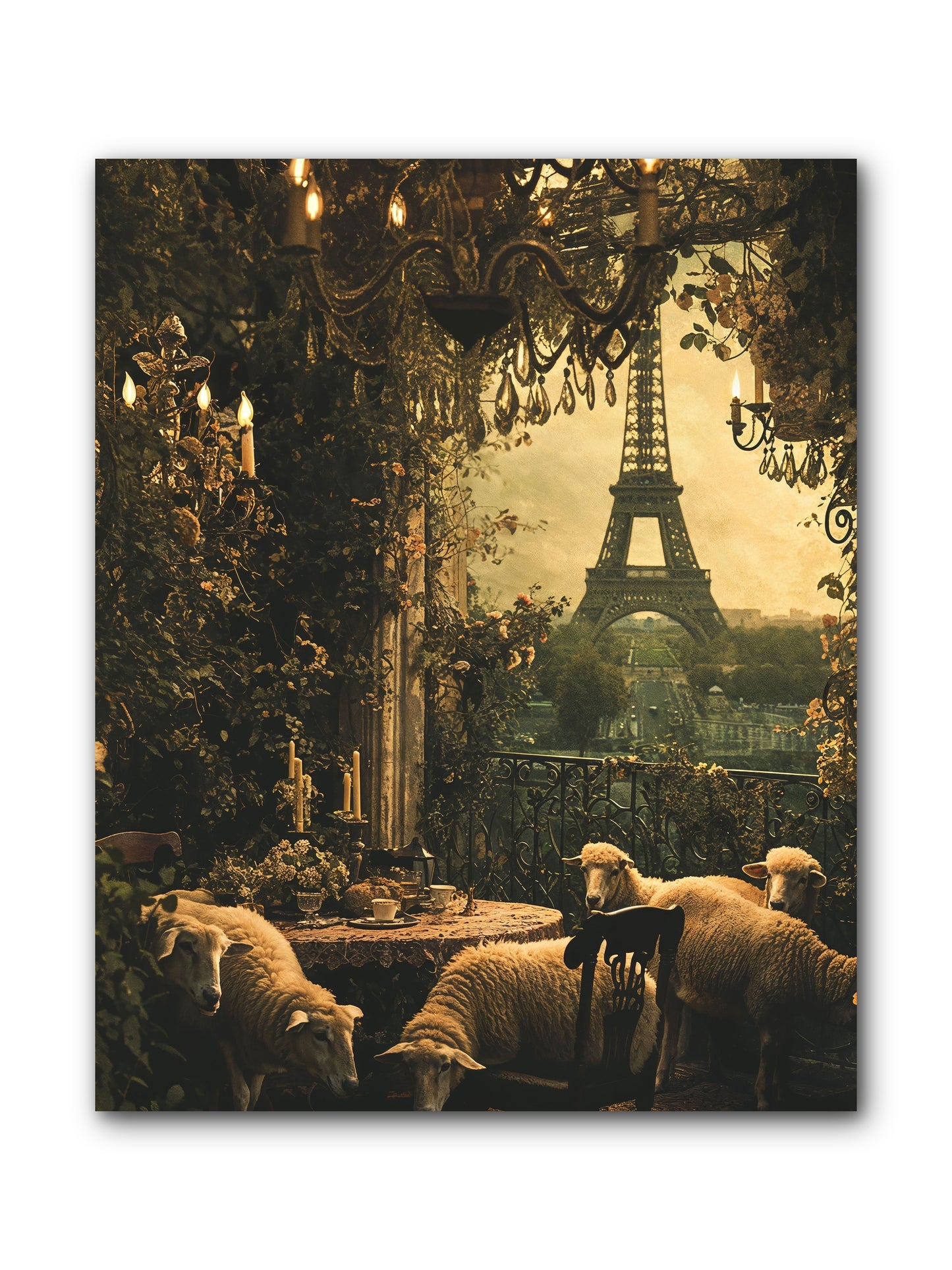 Dinner With A View -- Wrapped Canvas 8x10