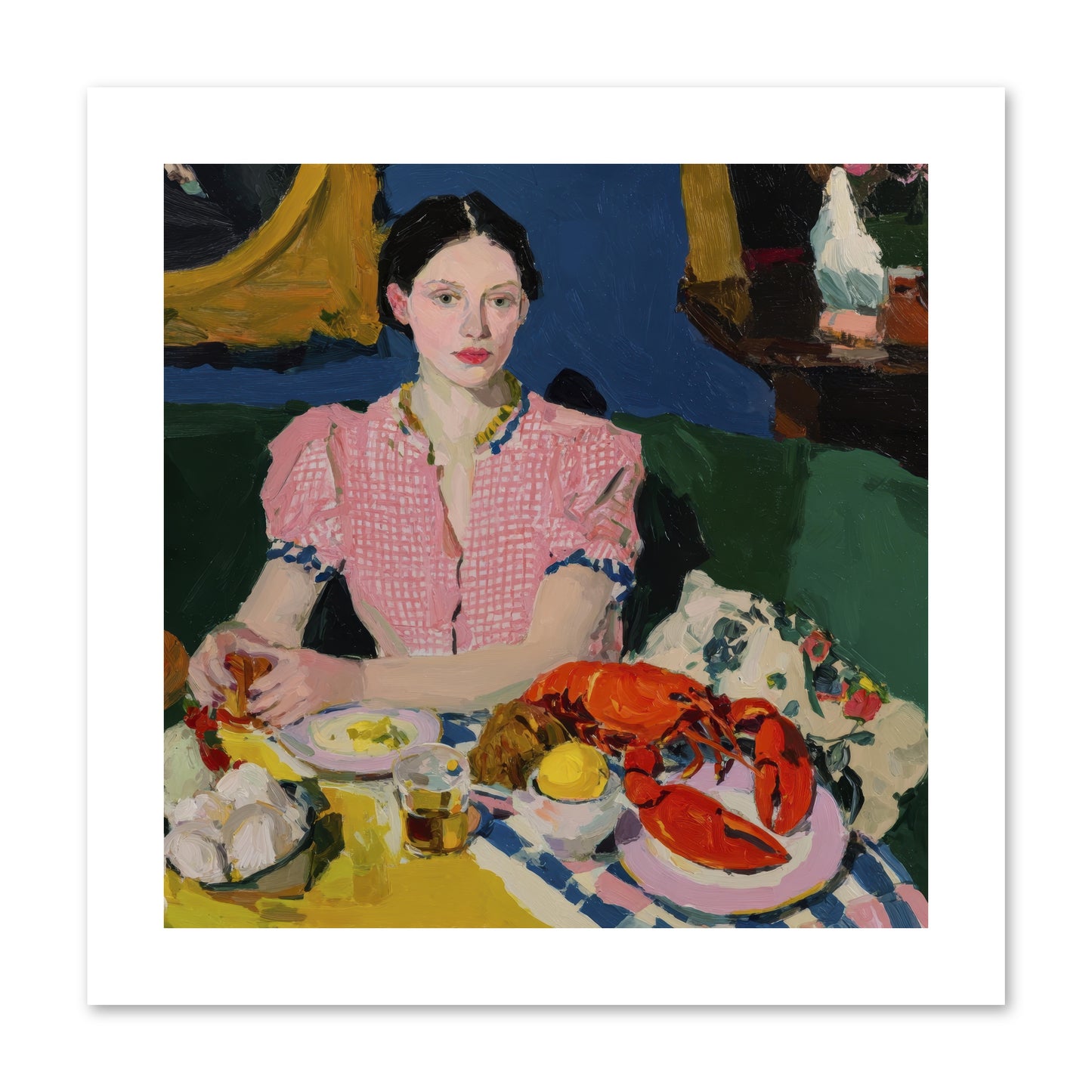 Dinner as Theater -- Paper Print 10x10