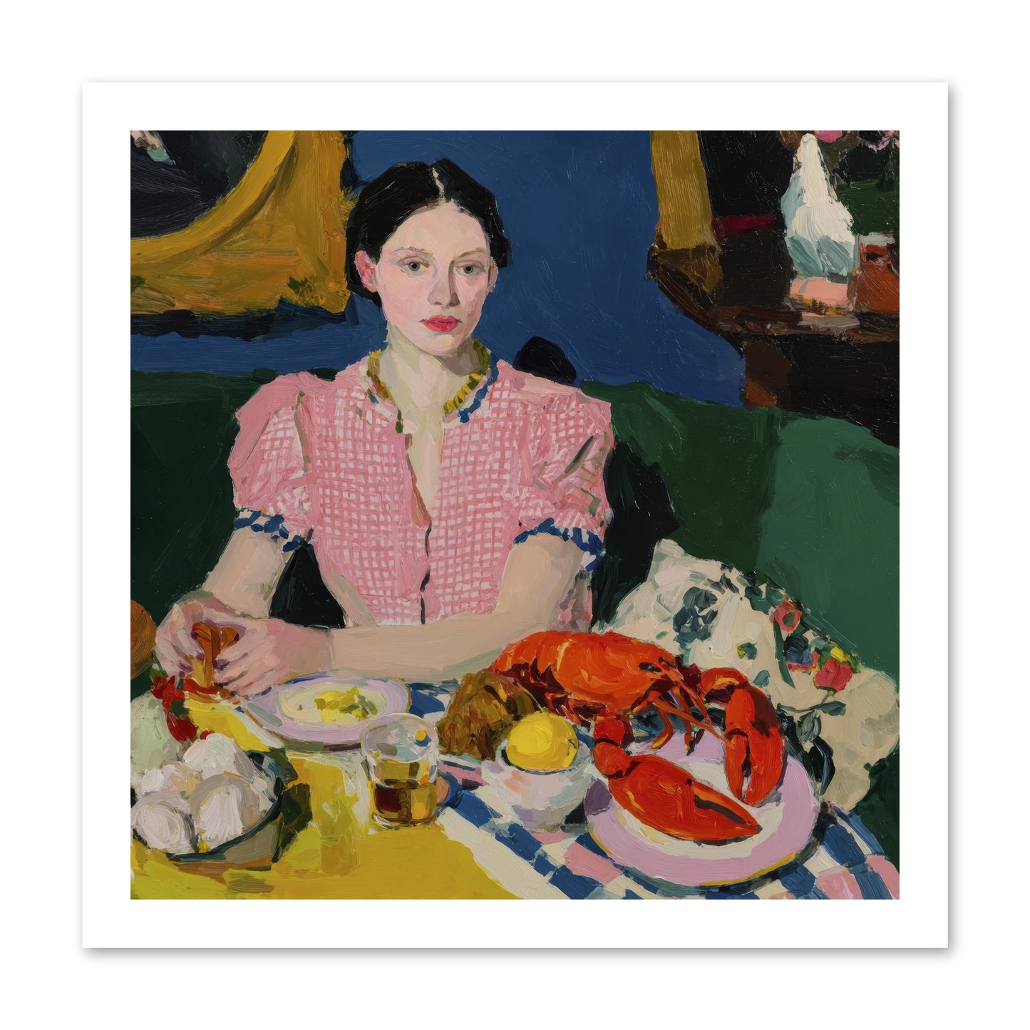 Dinner as Theater -- Paper Print 16x16