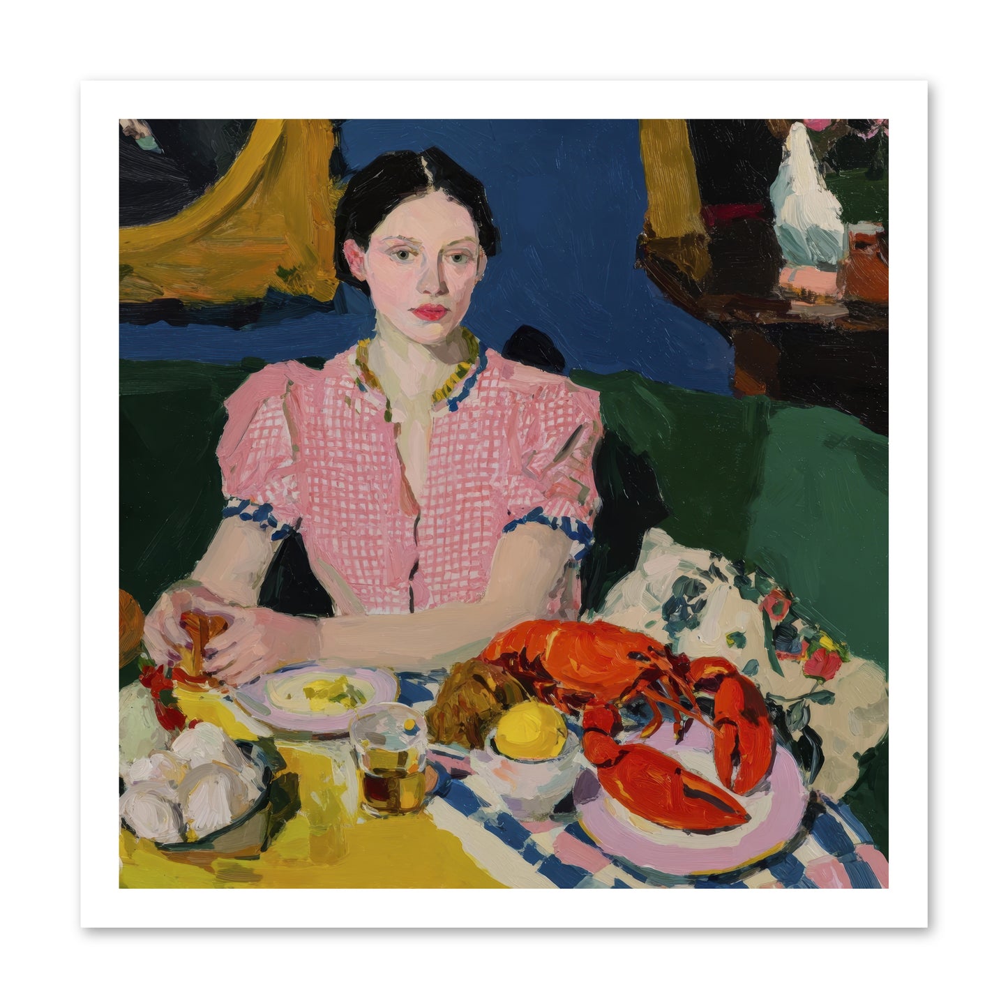 Dinner as Theater -- Paper Print 20x20
