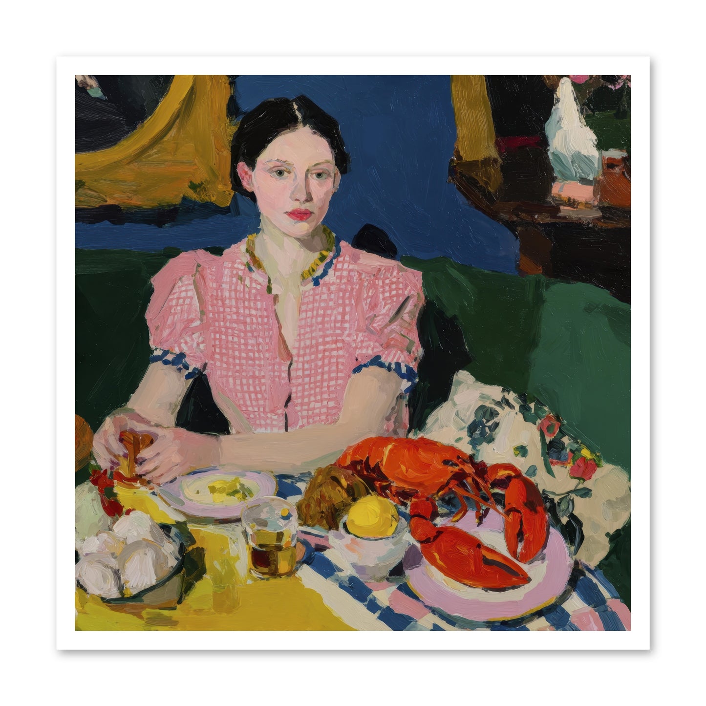 Dinner as Theater -- Paper Print 30x30
