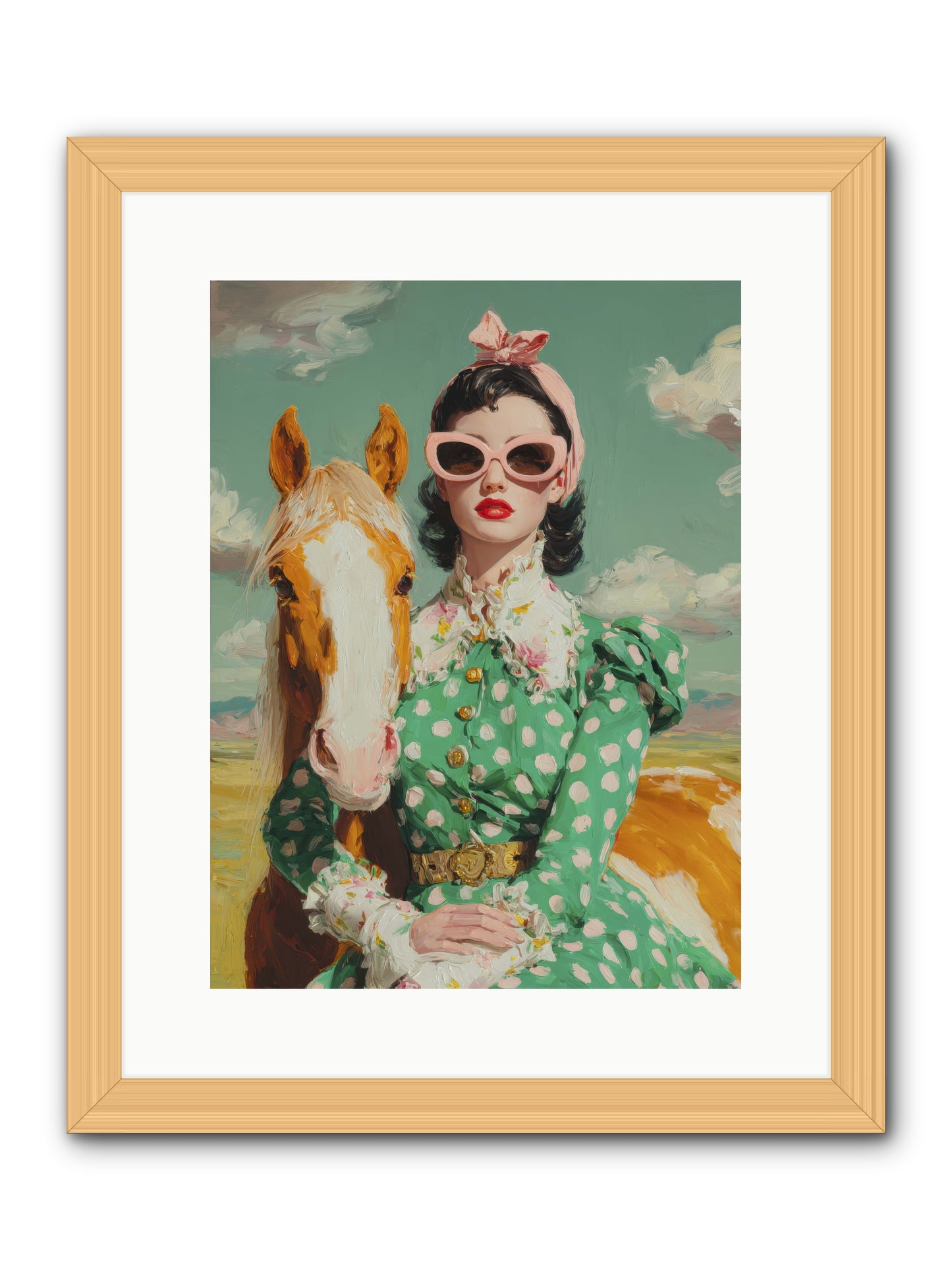 Distance Dissolved -- Framed Print - Natural 12x16