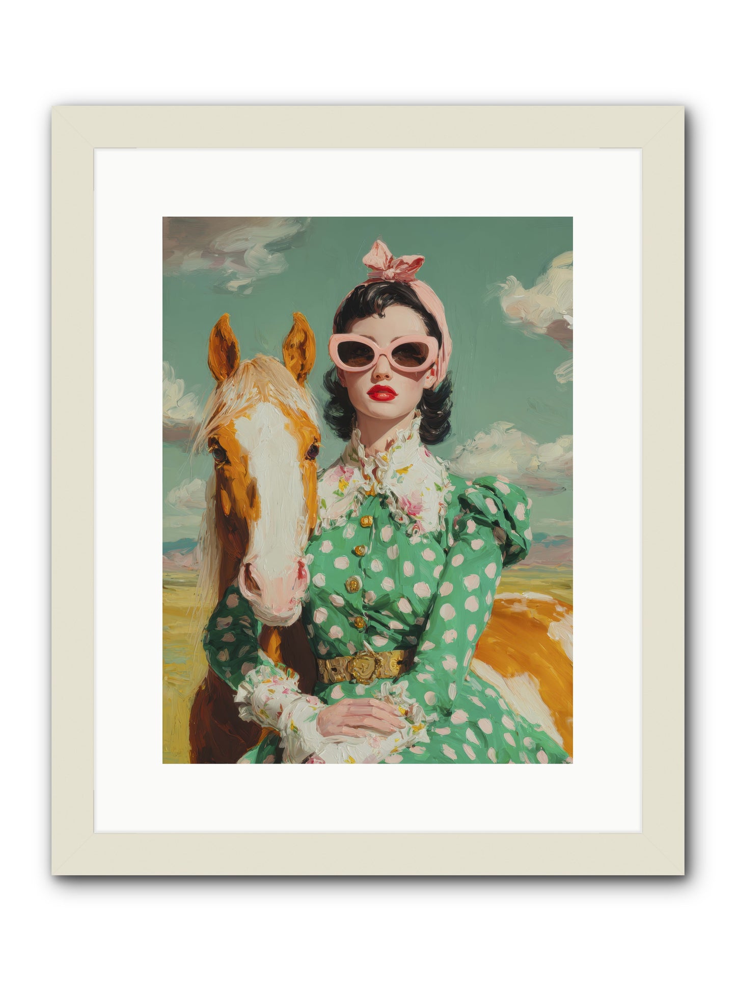 Distance Dissolved -- Framed Print - White 12x16