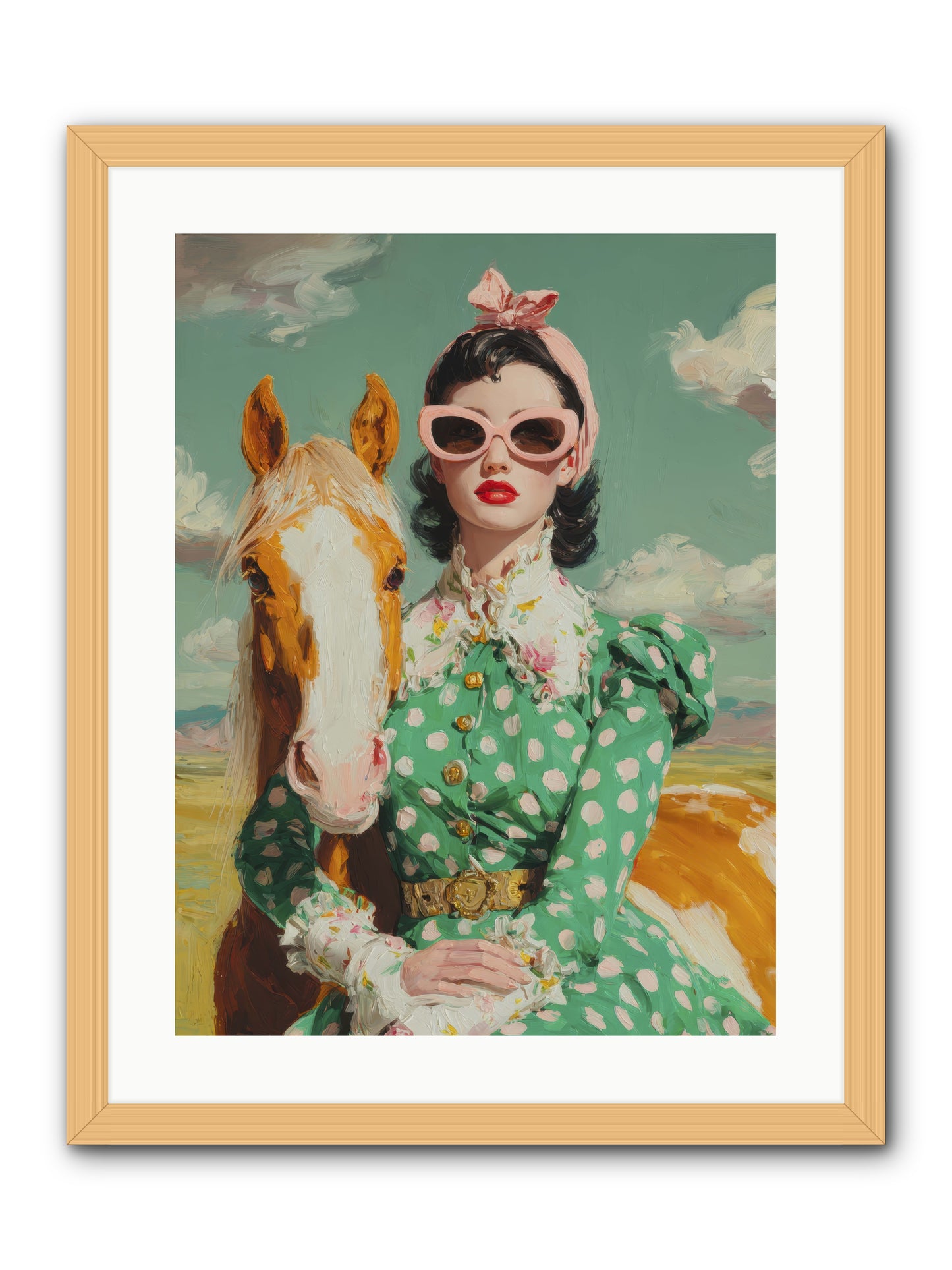 Distance Dissolved -- Framed Print - Natural 18x24