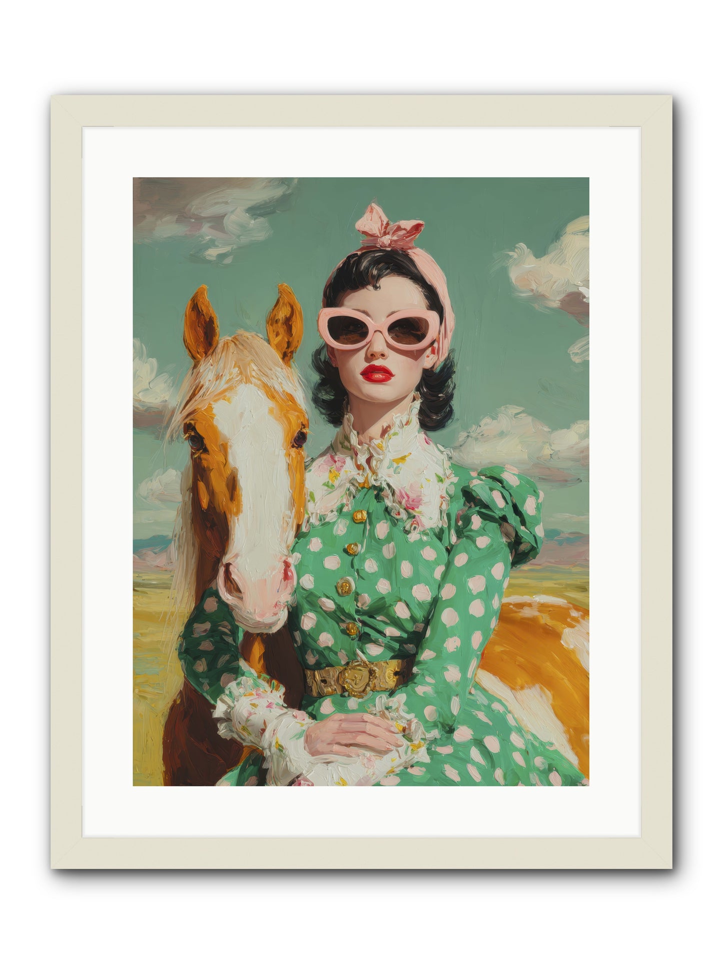 Distance Dissolved -- Framed Print - White 18x24