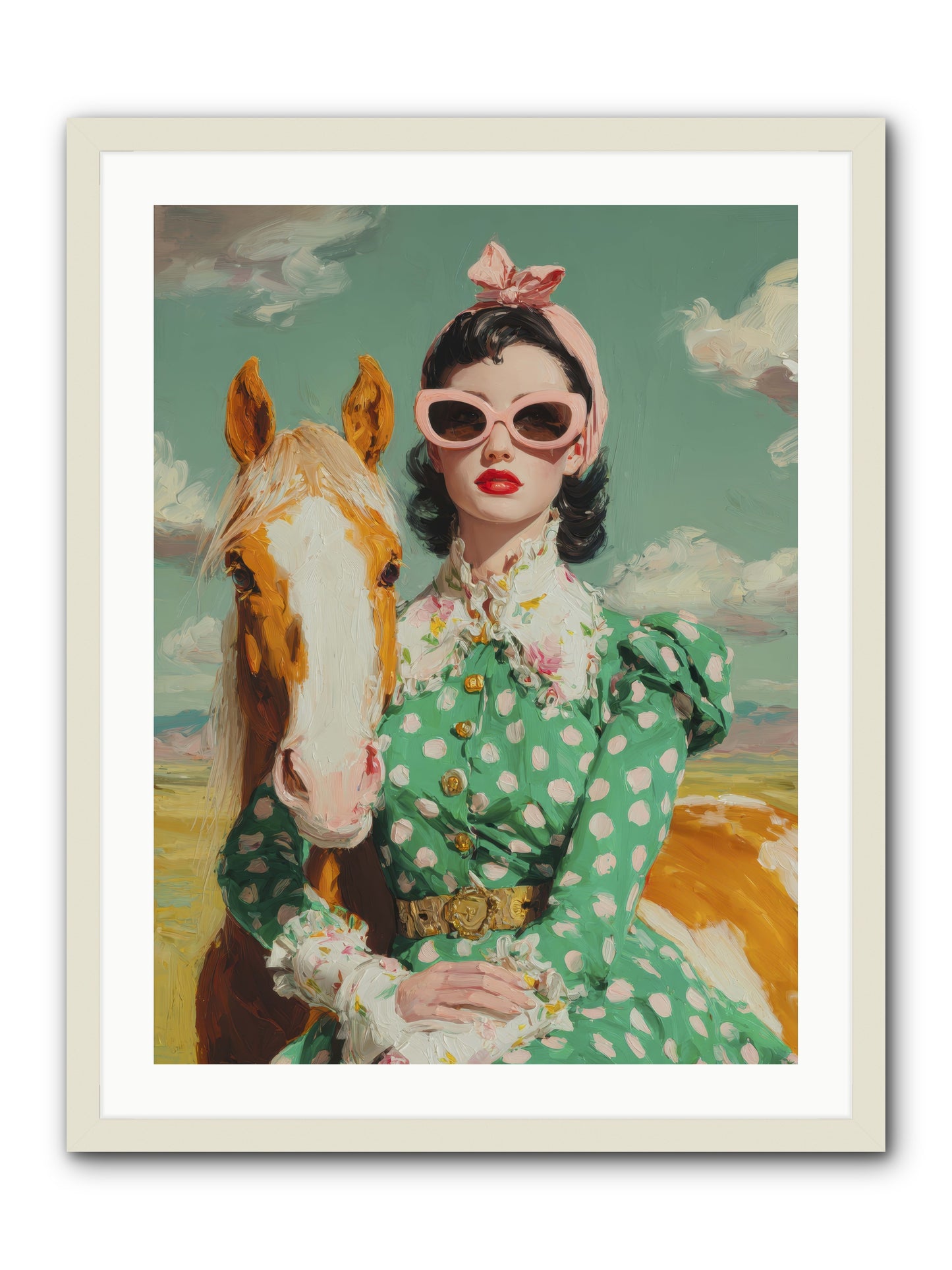 Distance Dissolved -- Framed Print - White 24x32