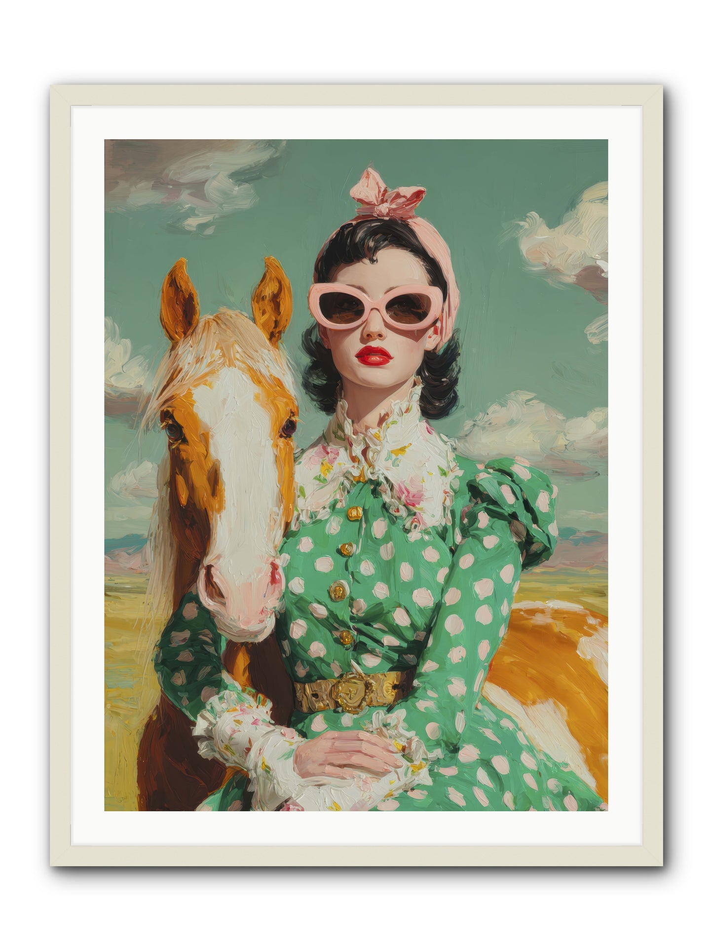 Distance Dissolved -- Framed Print - White 30x40