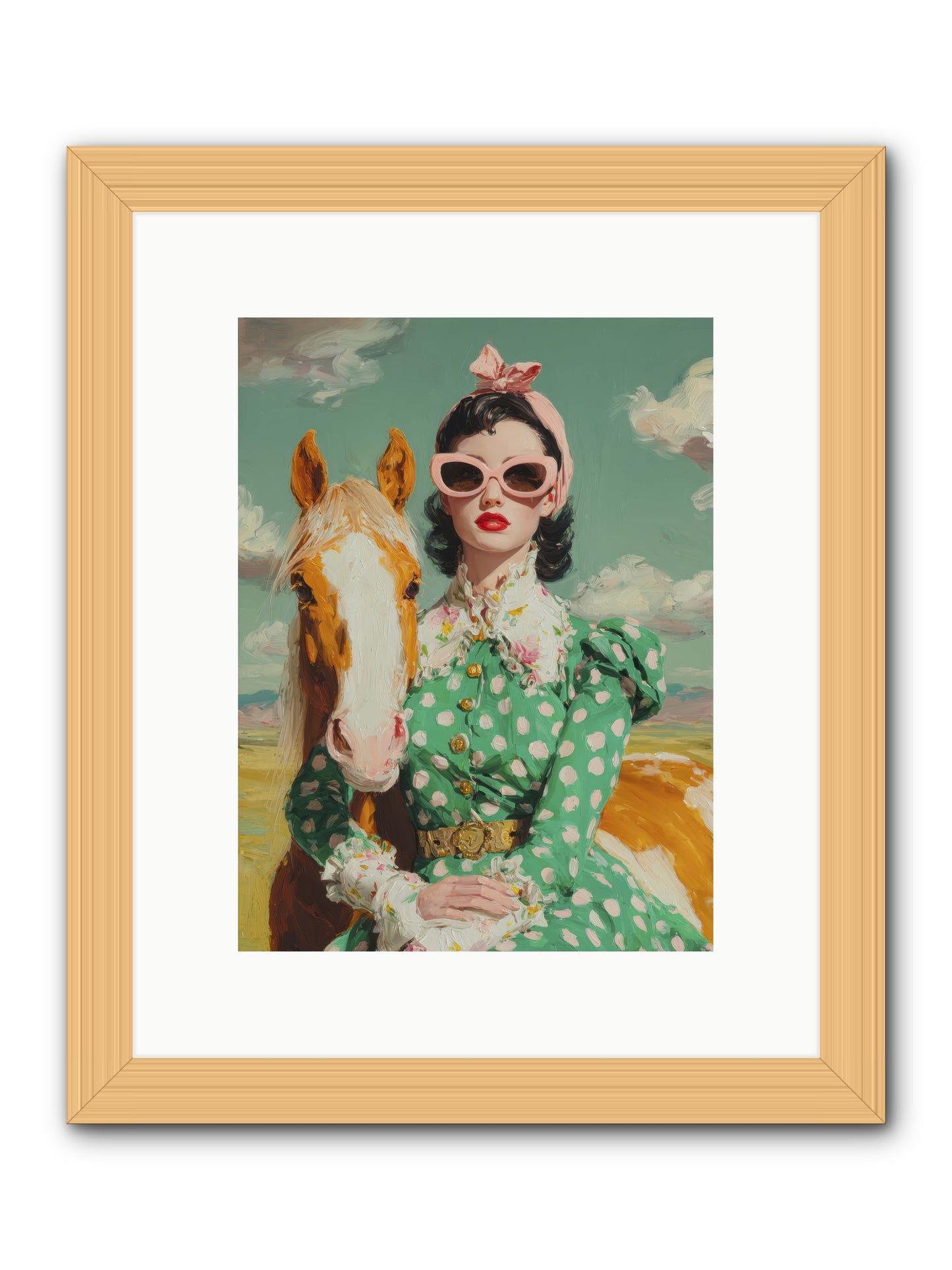 Distance Dissolved -- Framed Print - Natural 9x12