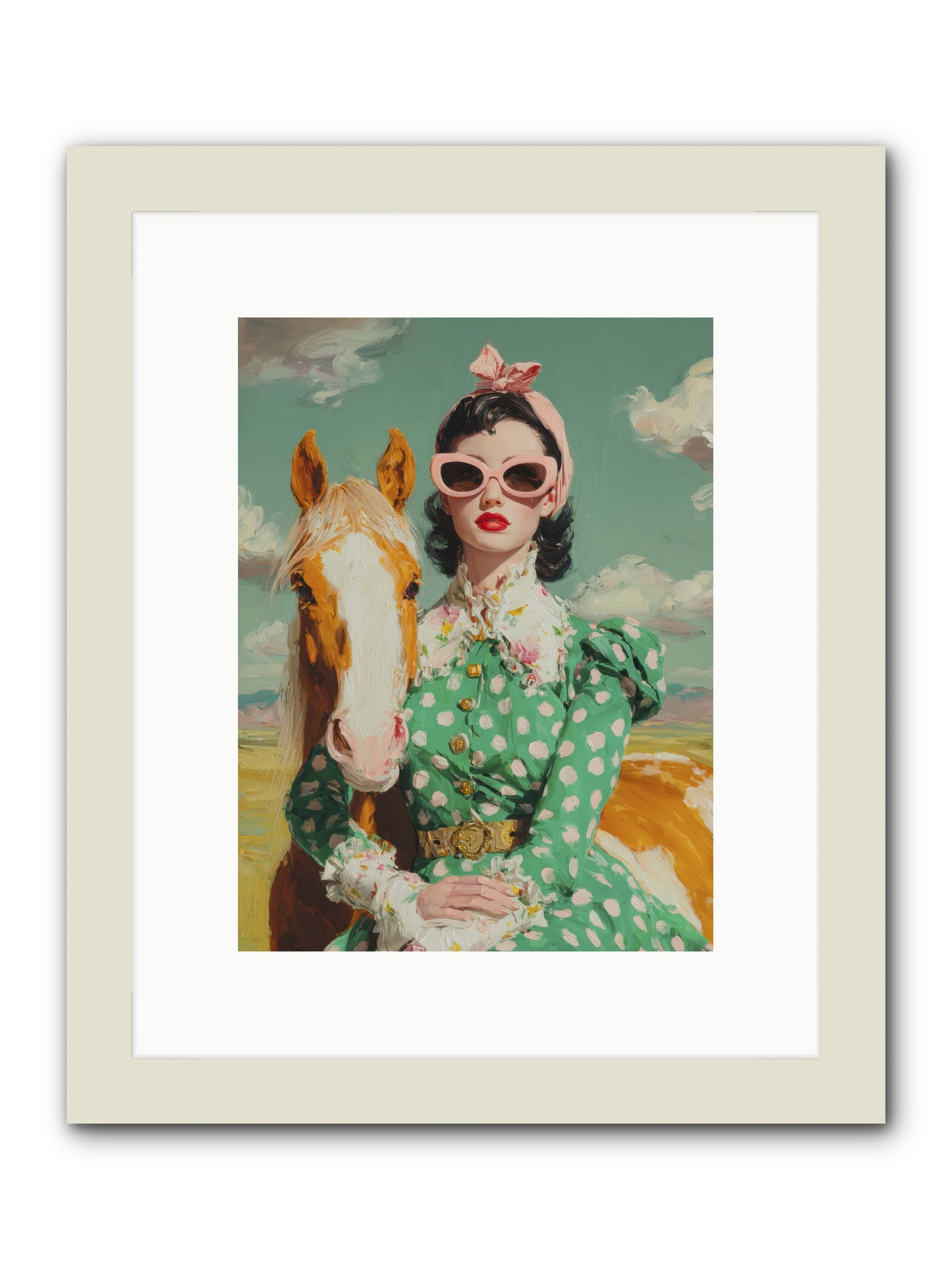 Distance Dissolved -- Framed Print - White 9x12
