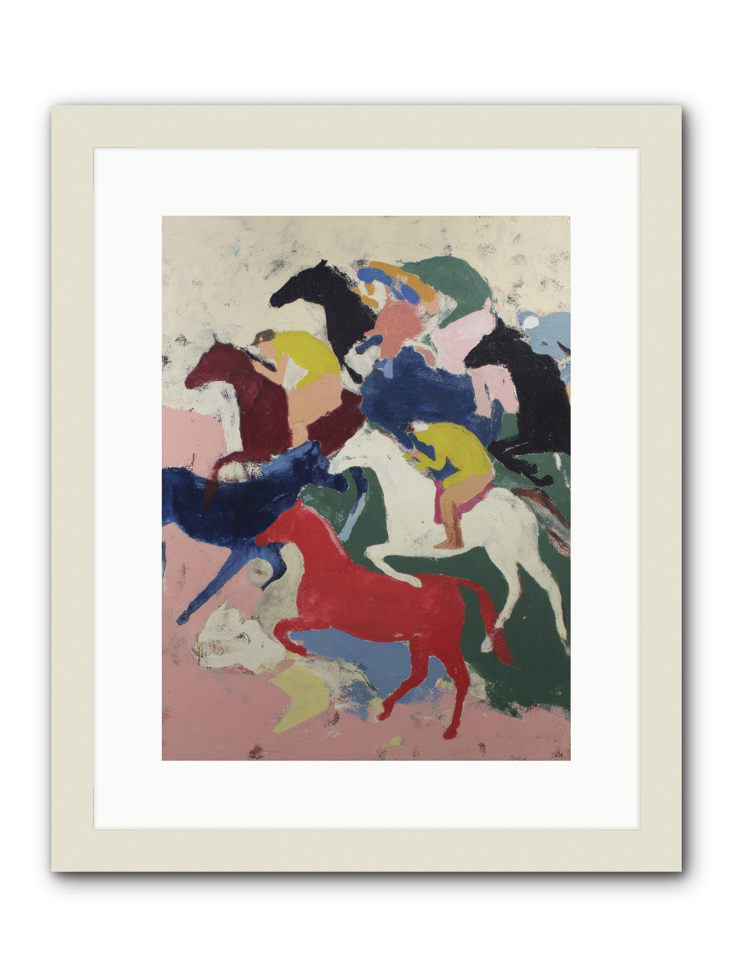 Distant Call -- Framed Print - White 12x16