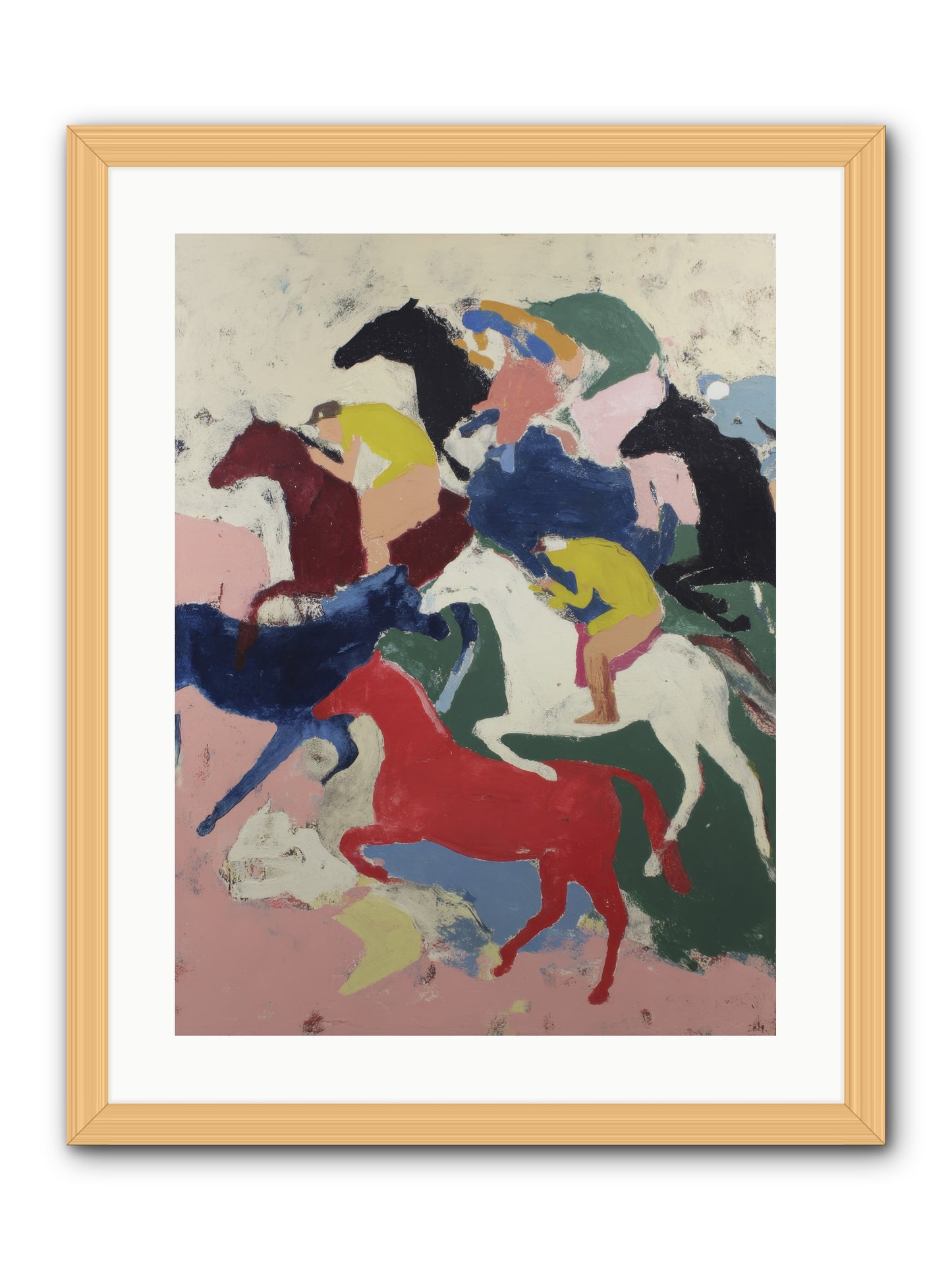 Distant Call -- Framed Print - Natural 18x24