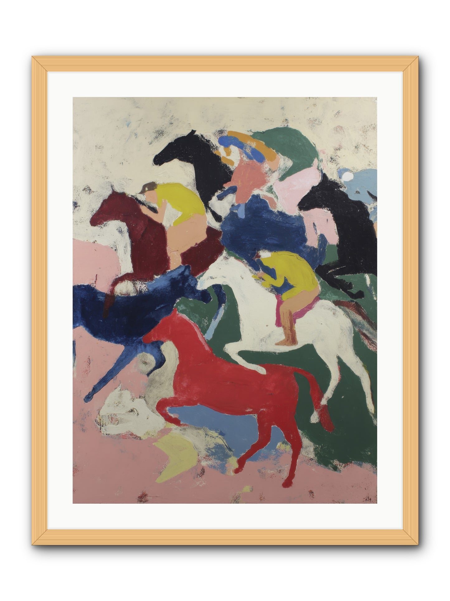 Distant Call -- Framed Print - Natural 24x32