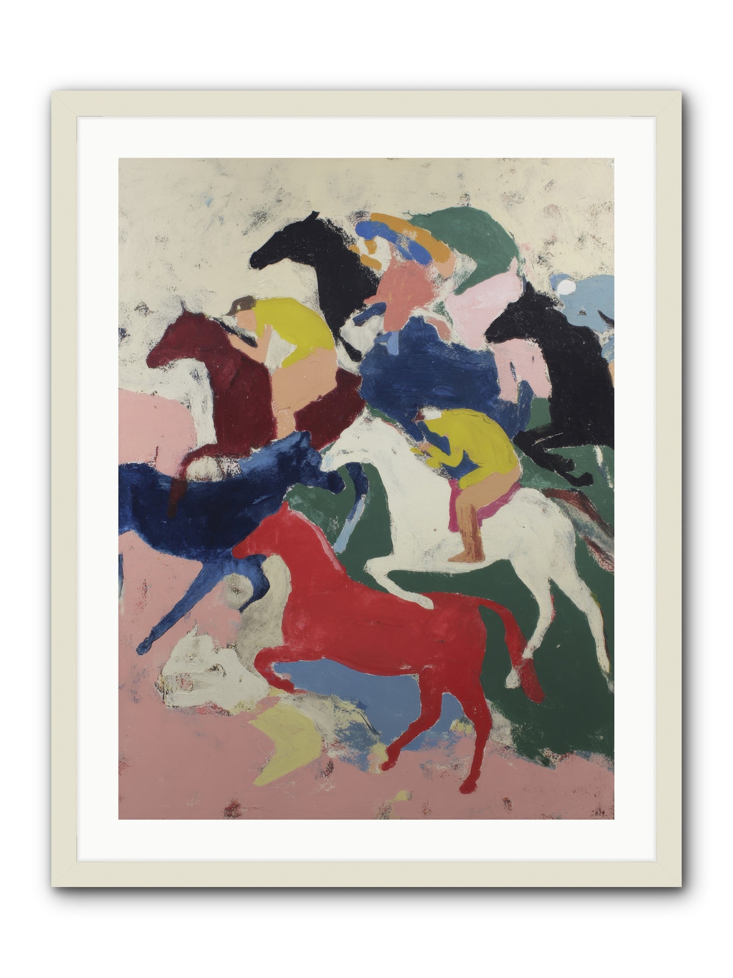 Distant Call -- Framed Print - White 24x32