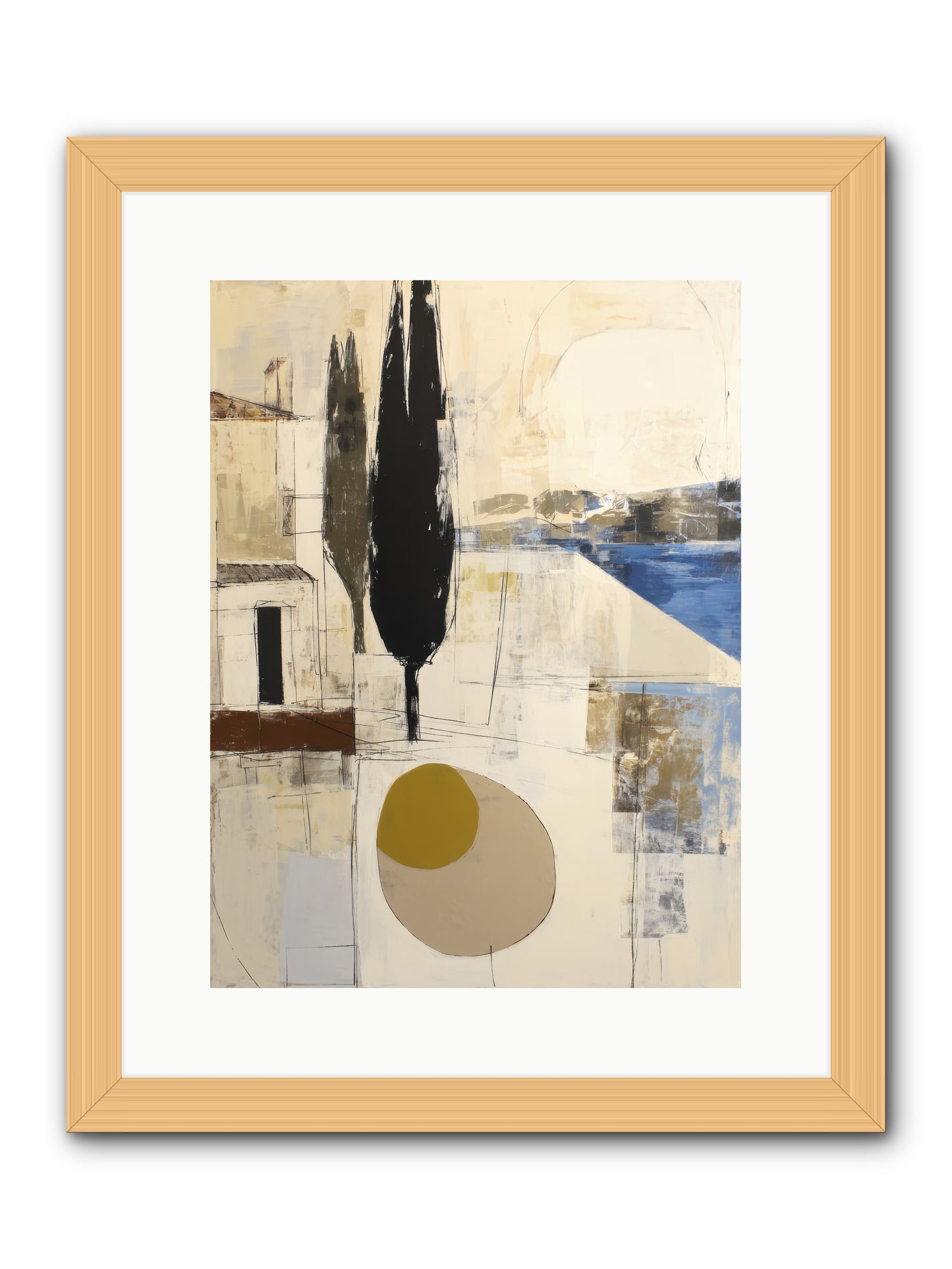 Distant Echo -- Framed Print - Natural 12x16