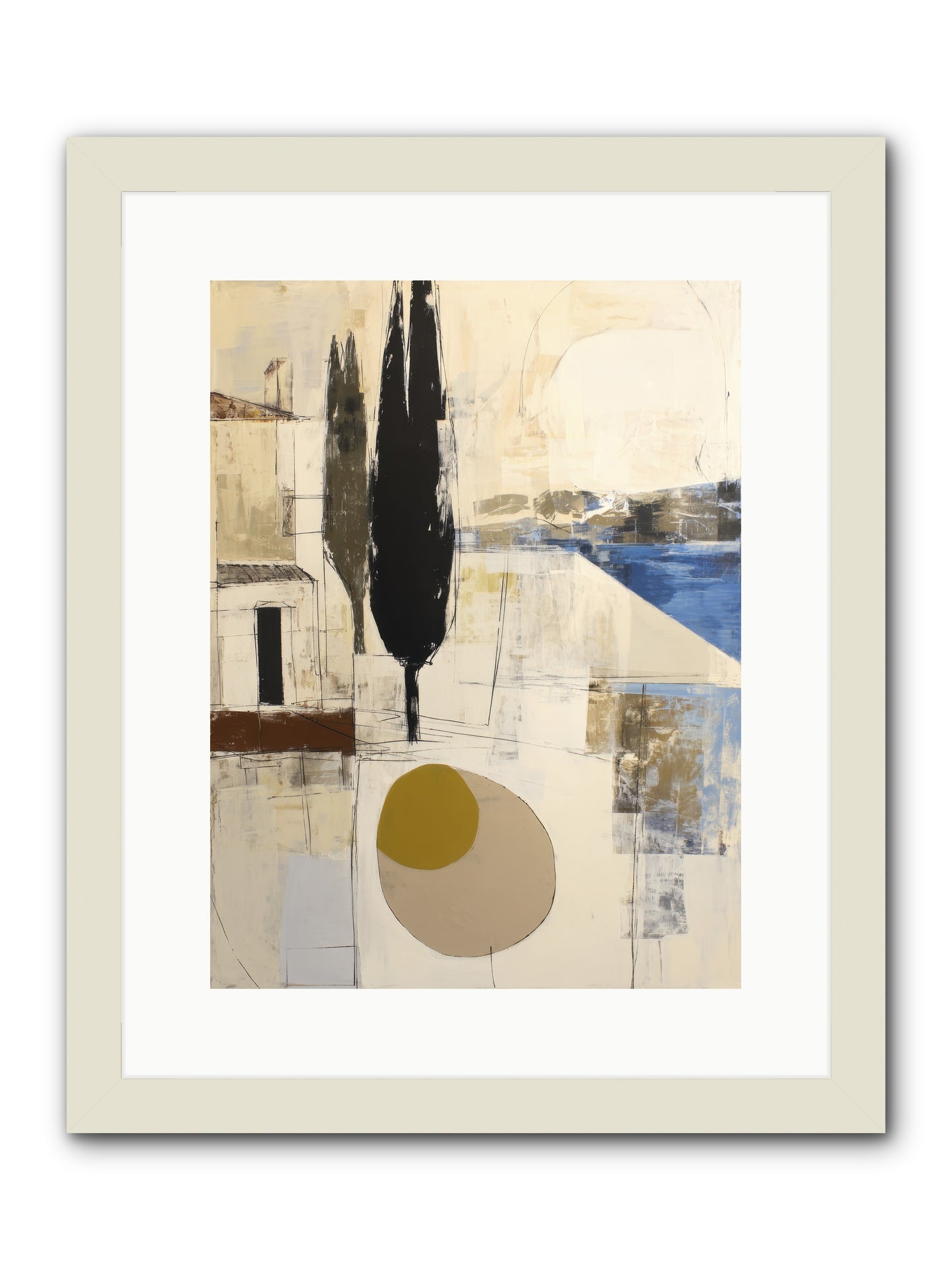 Distant Echo -- Framed Print - White 12x16