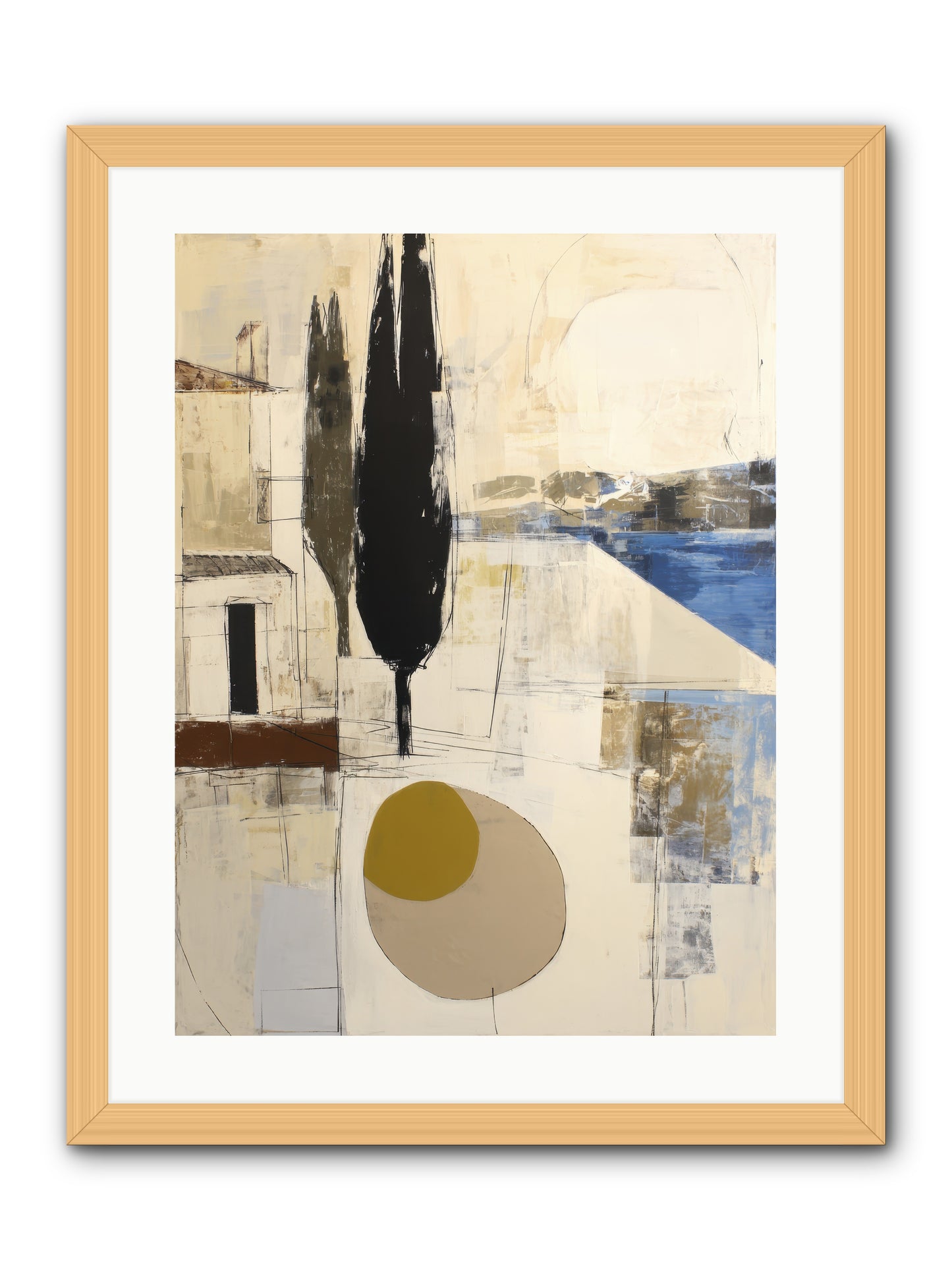 Distant Echo -- Framed Print - Natural 18x24