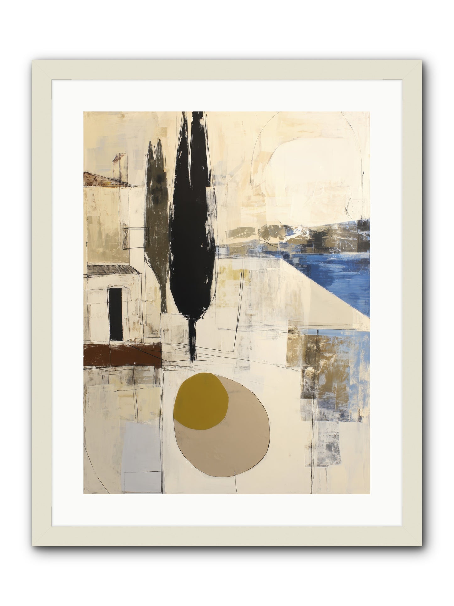 Distant Echo -- Framed Print - White 18x24