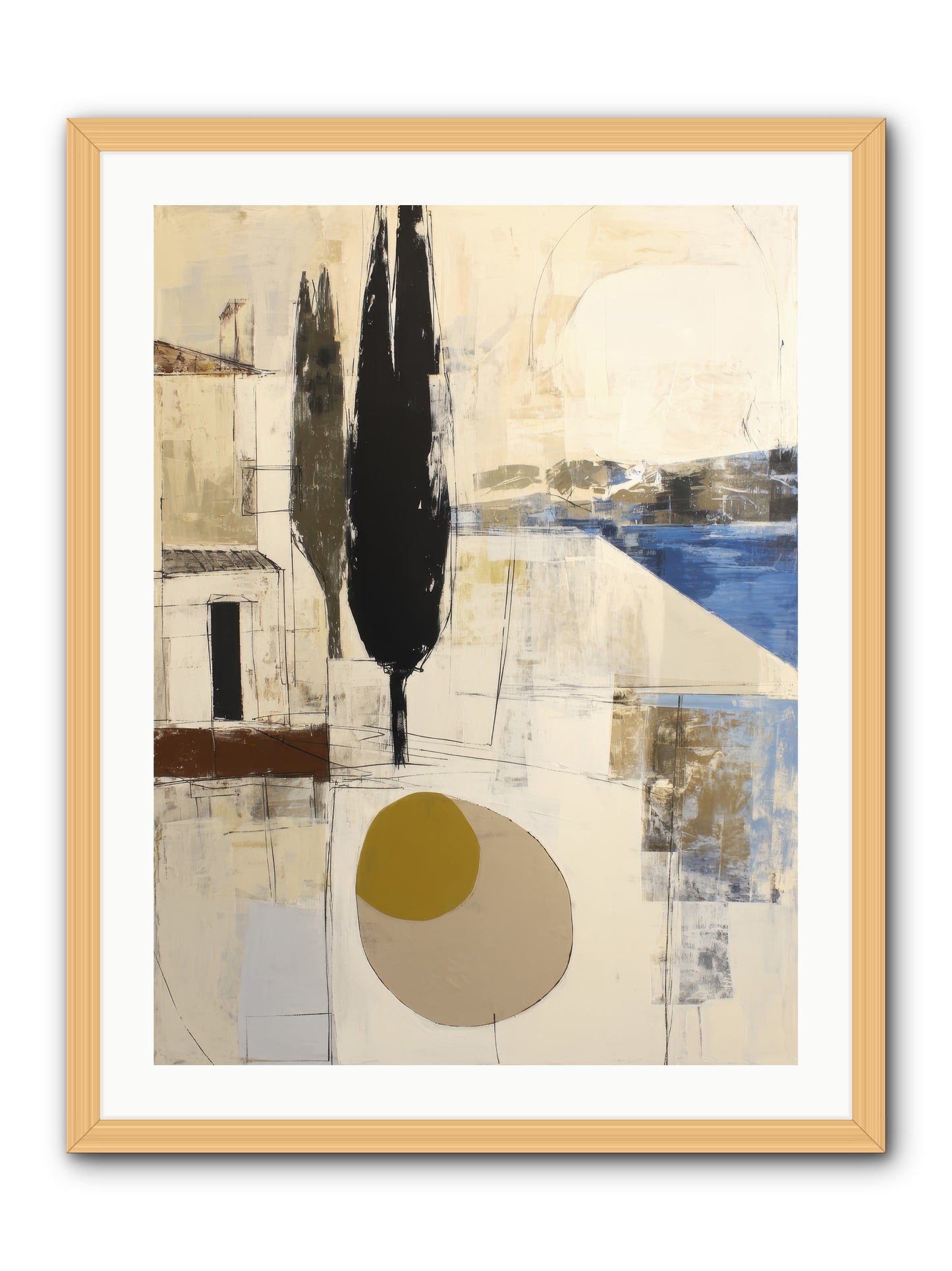 Distant Echo -- Framed Print - Natural 24x32