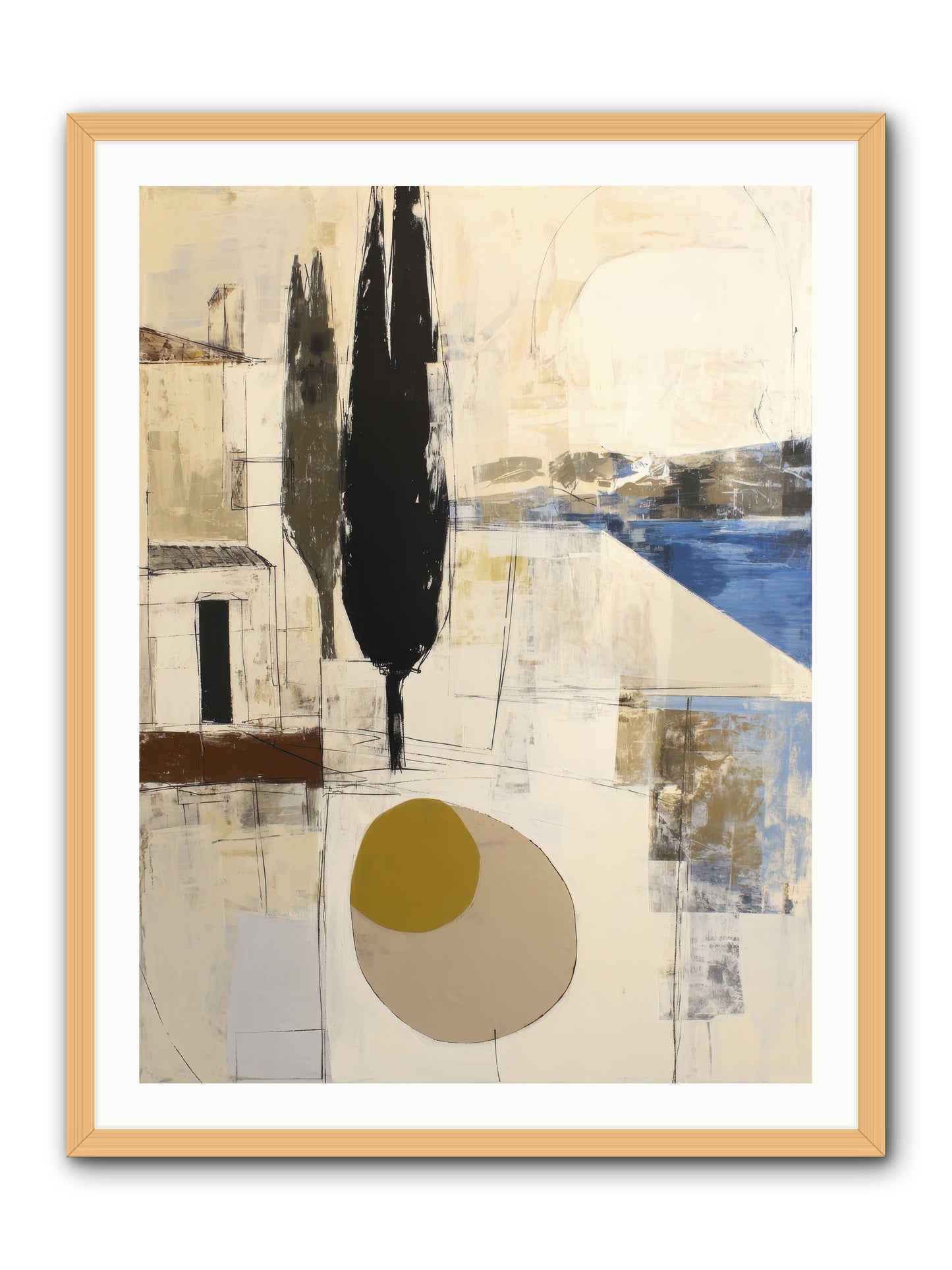 Distant Echo -- Framed Print - Natural 30x40