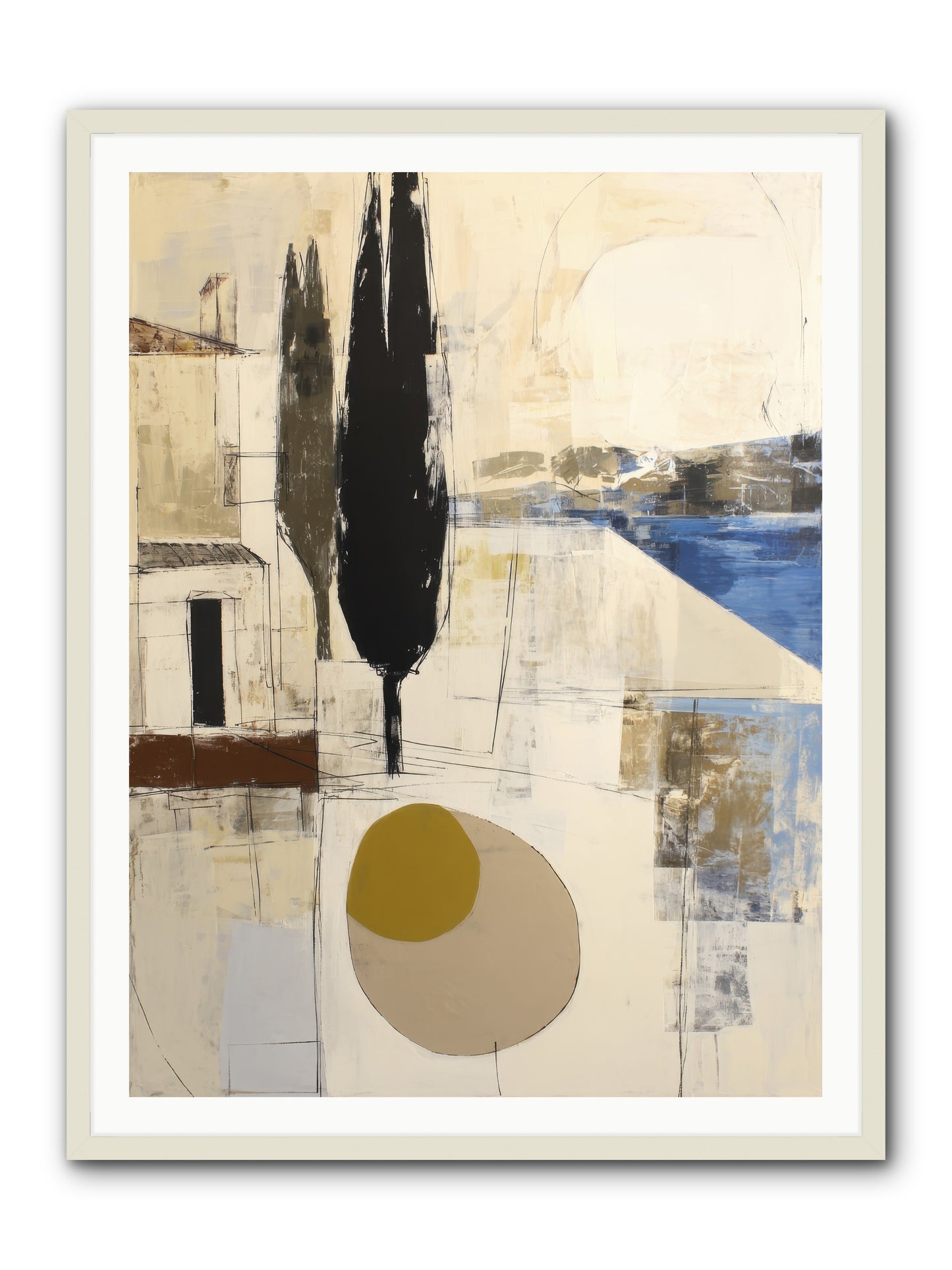 Distant Echo -- Framed Print - White 36x48