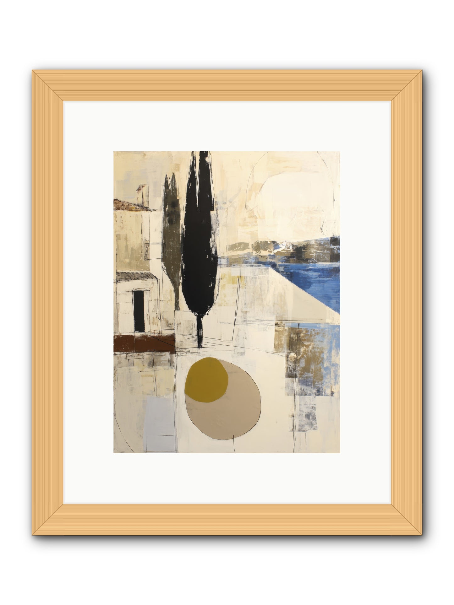 Distant Echo -- Framed Print - Natural 9x12