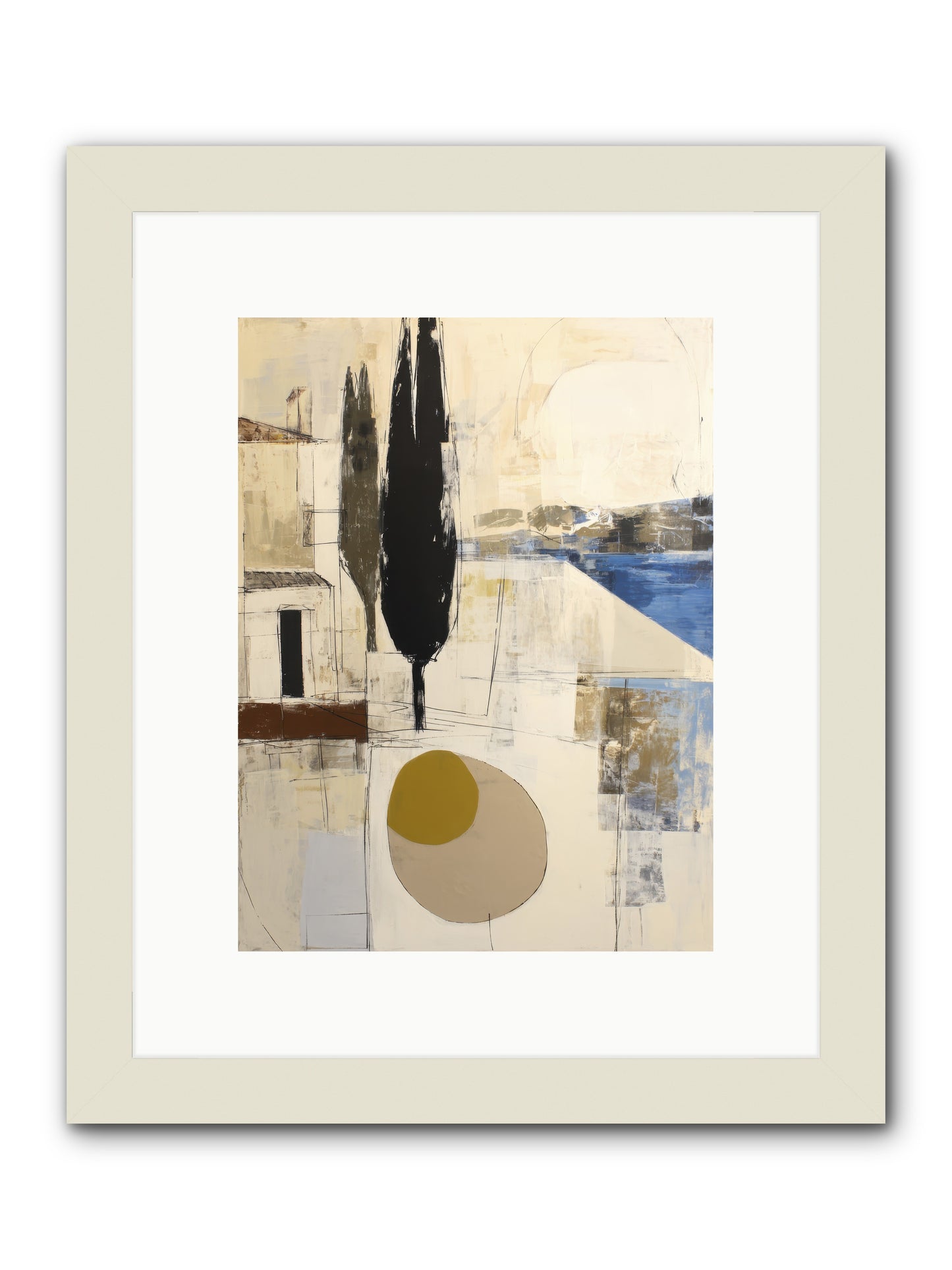 Distant Echo -- Framed Print - White 9x12