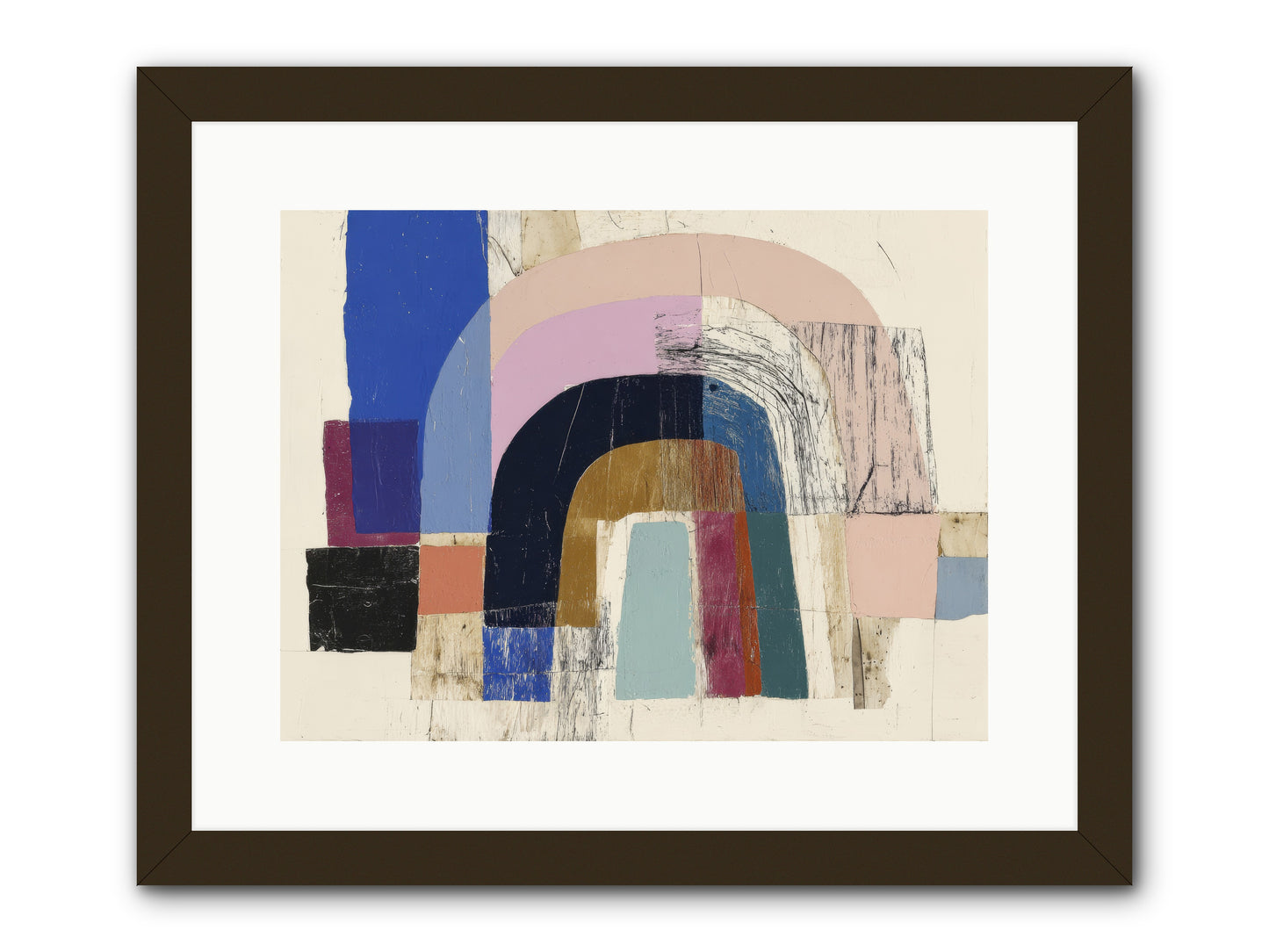 Distant Harbor -- Framed Print - Black 16x12