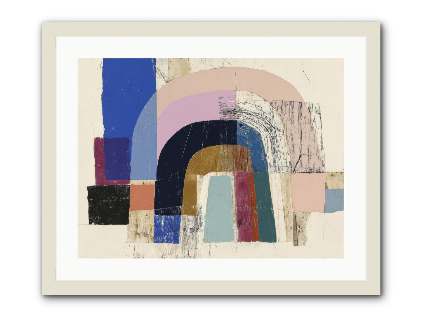 Distant Harbor -- Framed Print - White 24x18