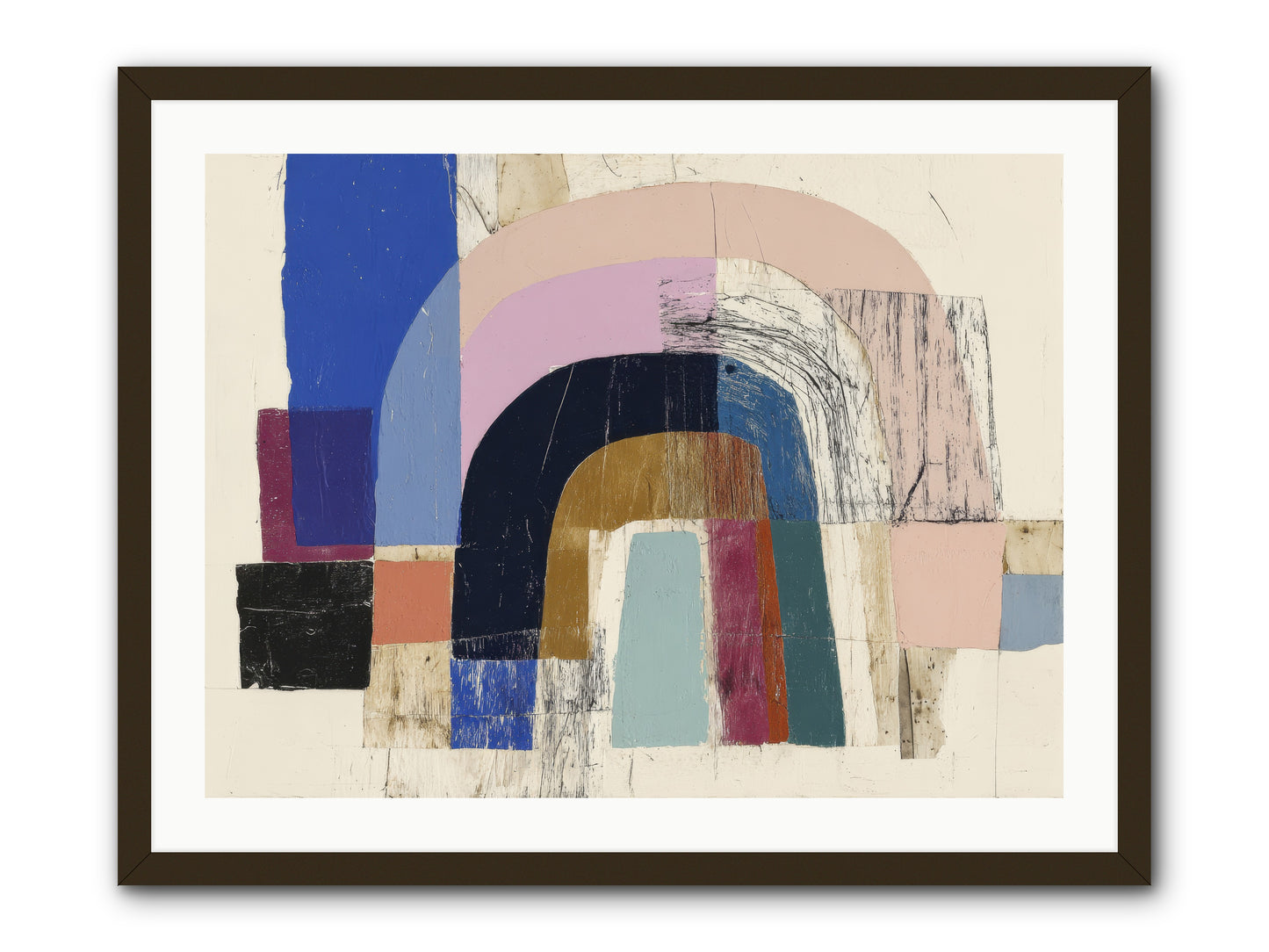 Distant Harbor -- Framed Print - Black 32x24