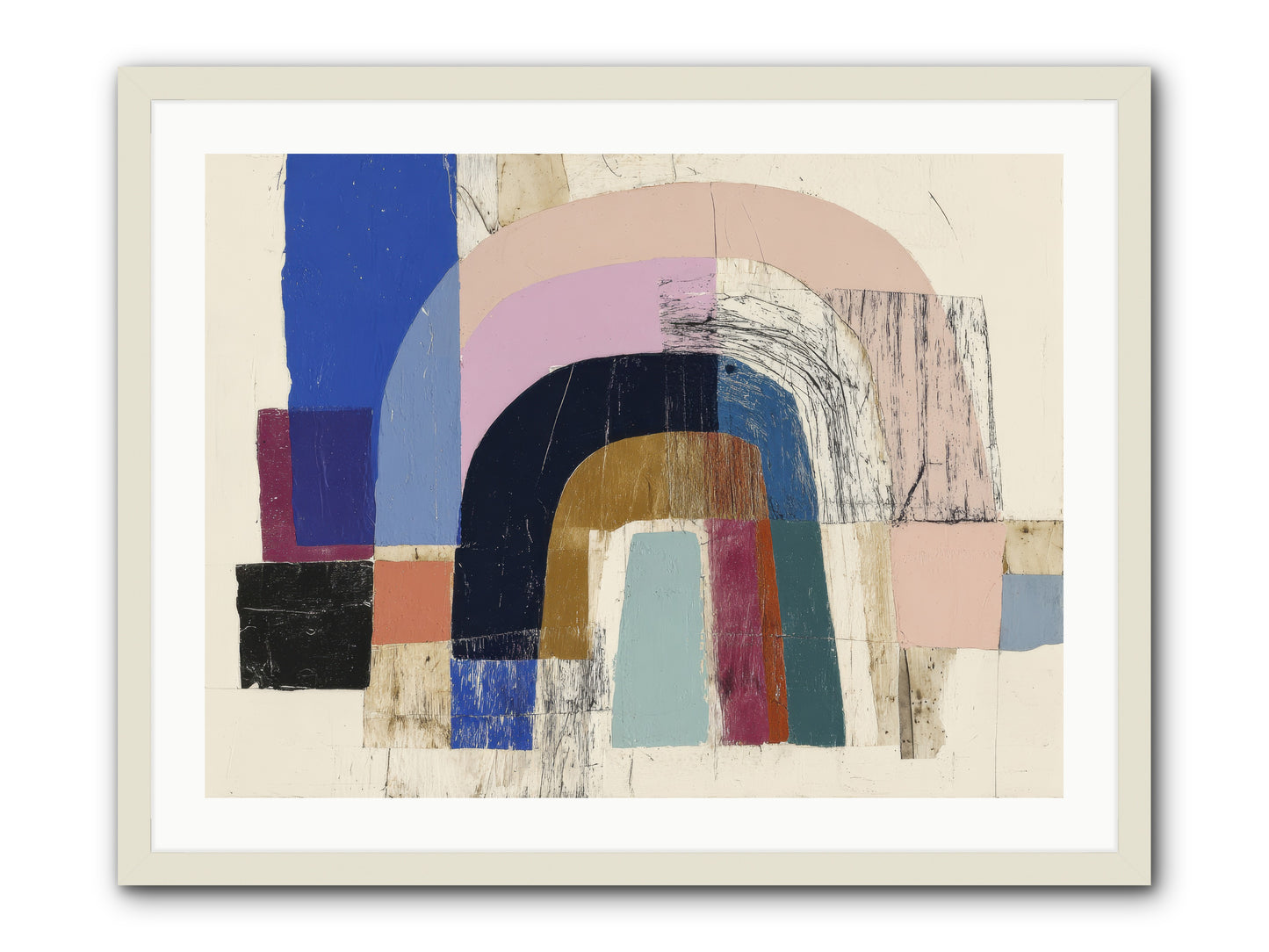 Distant Harbor -- Framed Print - White 32x24
