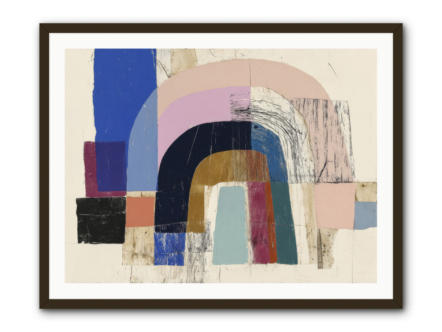 Distant Harbor -- Framed Print - Black 40x30